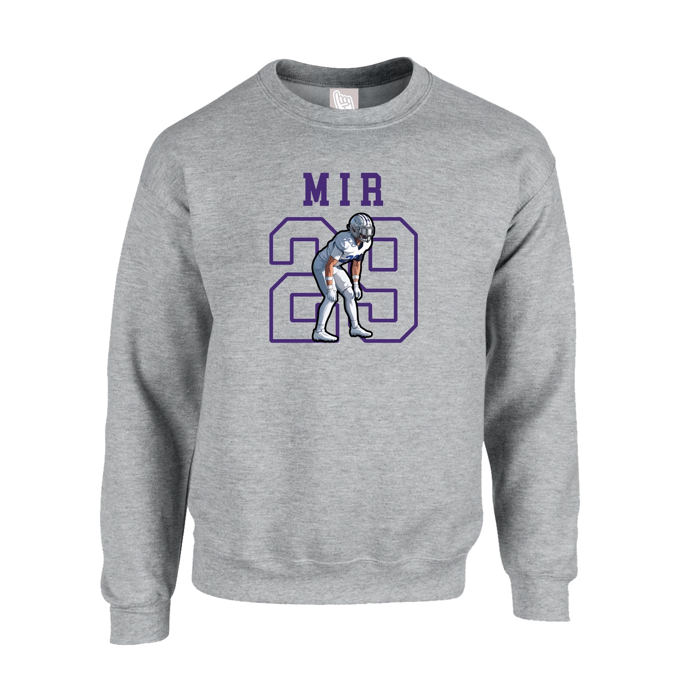 Fleece Crew — Shirsey in Grey