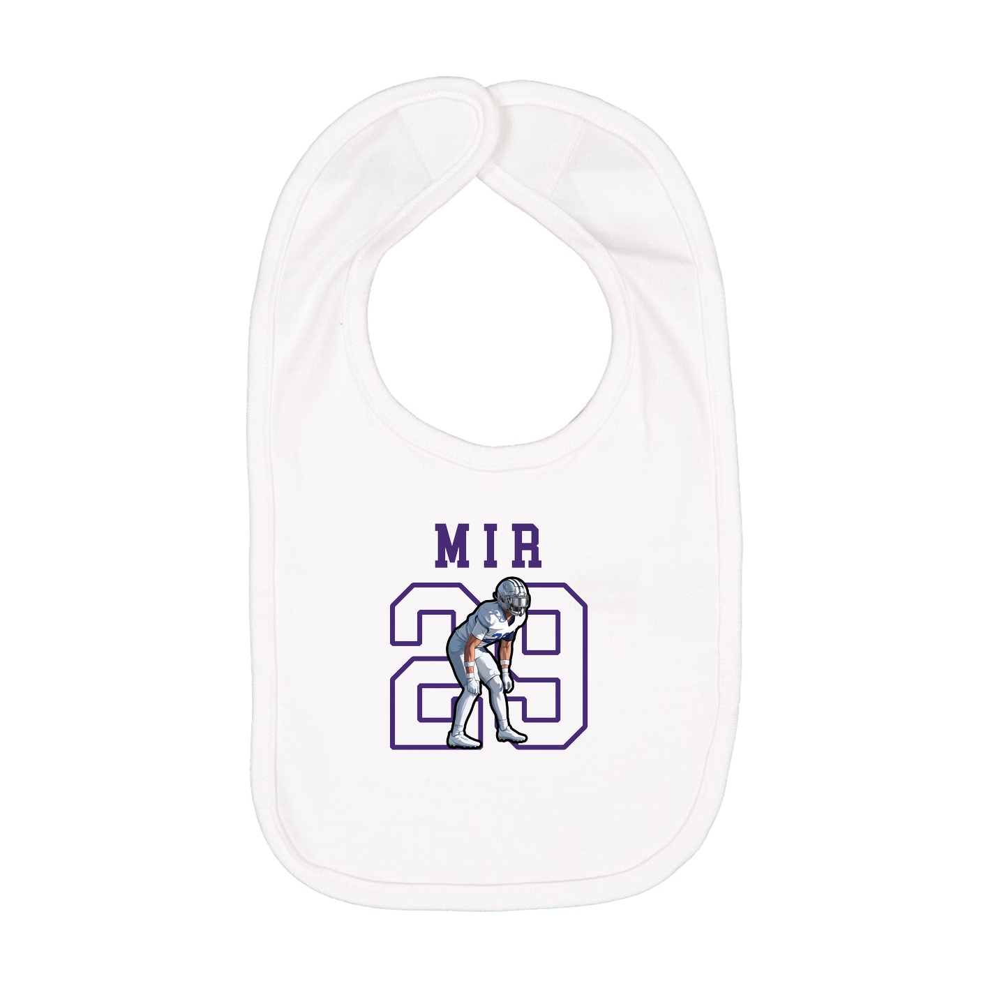 Infant Bib — Shirsey in White