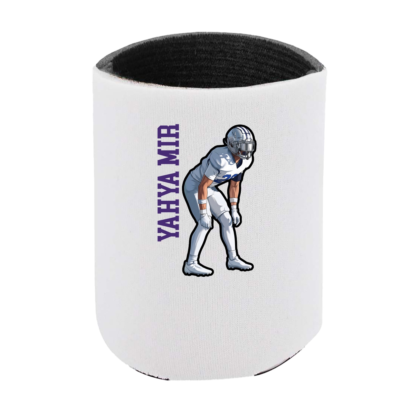 Can Holder — Name Vertical in White