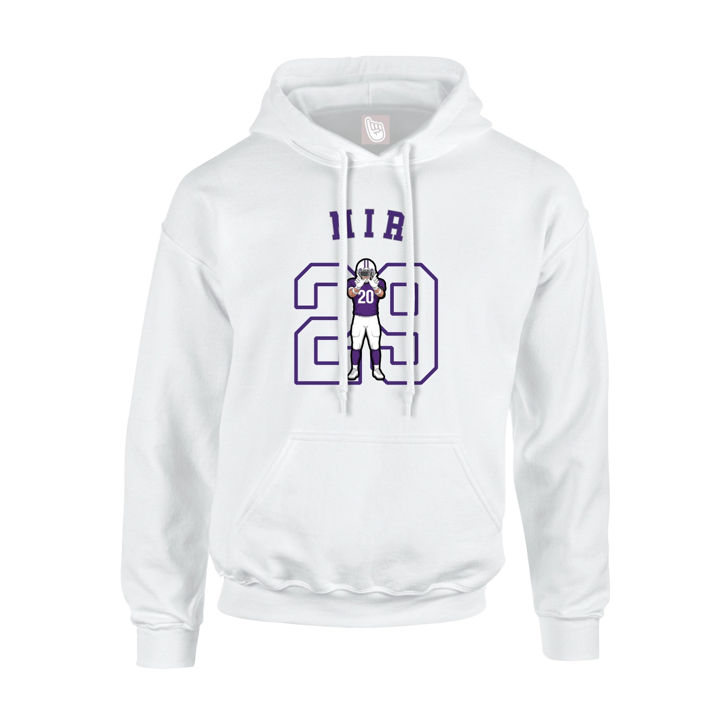 Hoodie — Shirsey Arch in White