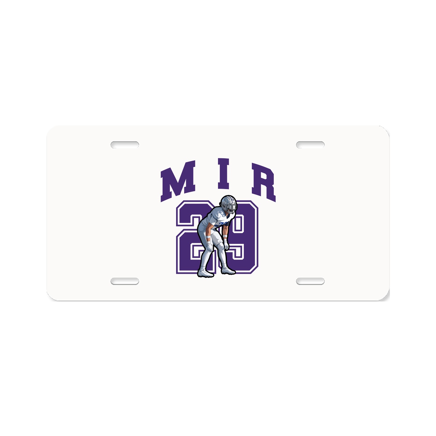 License Plate — Number in Classic