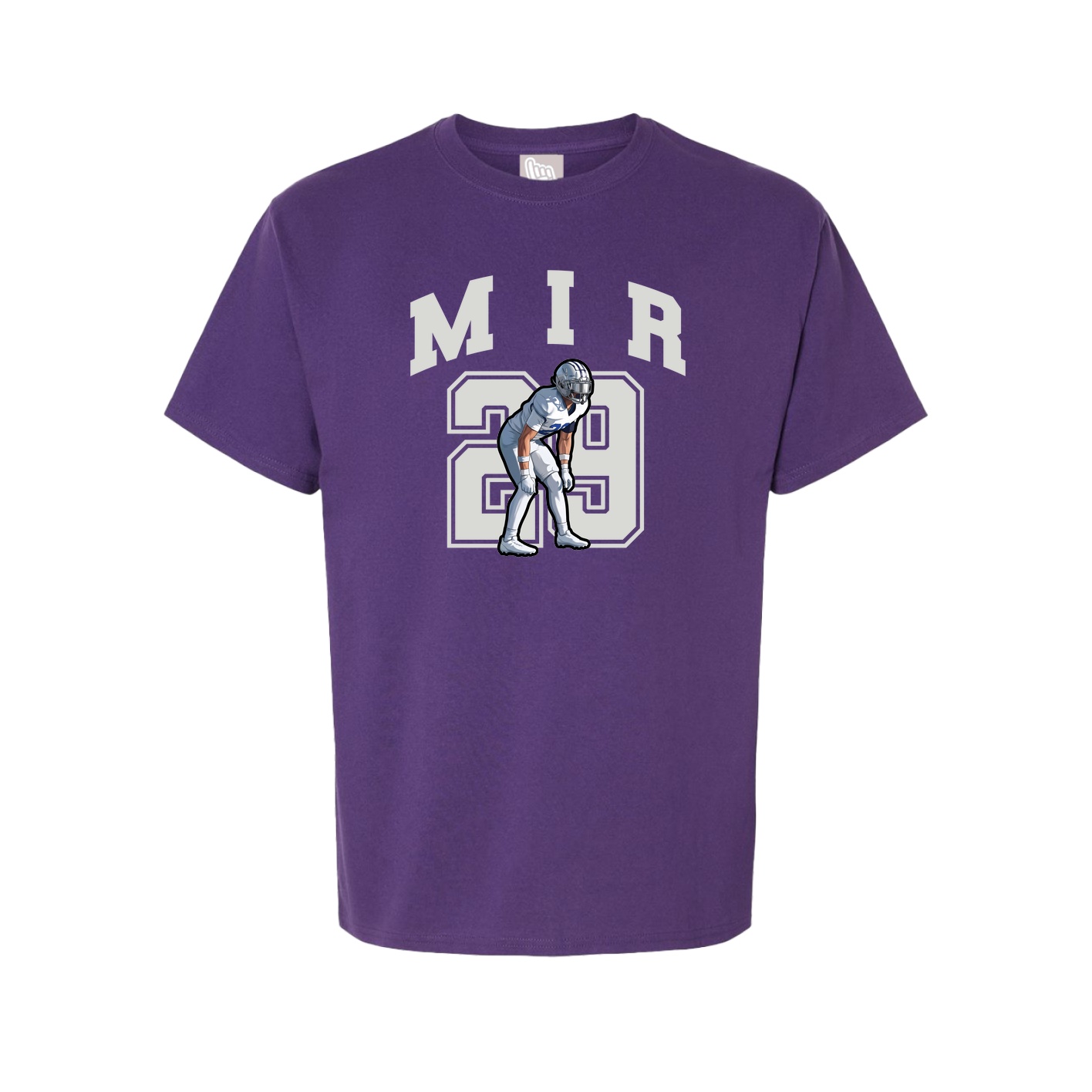 Youth Tee — Number in Purple