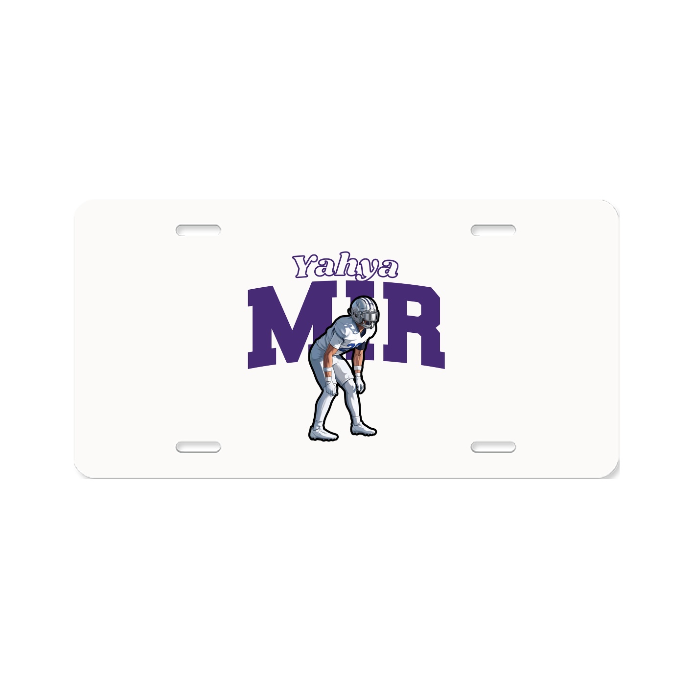 License Plate — Name Arch in Classic