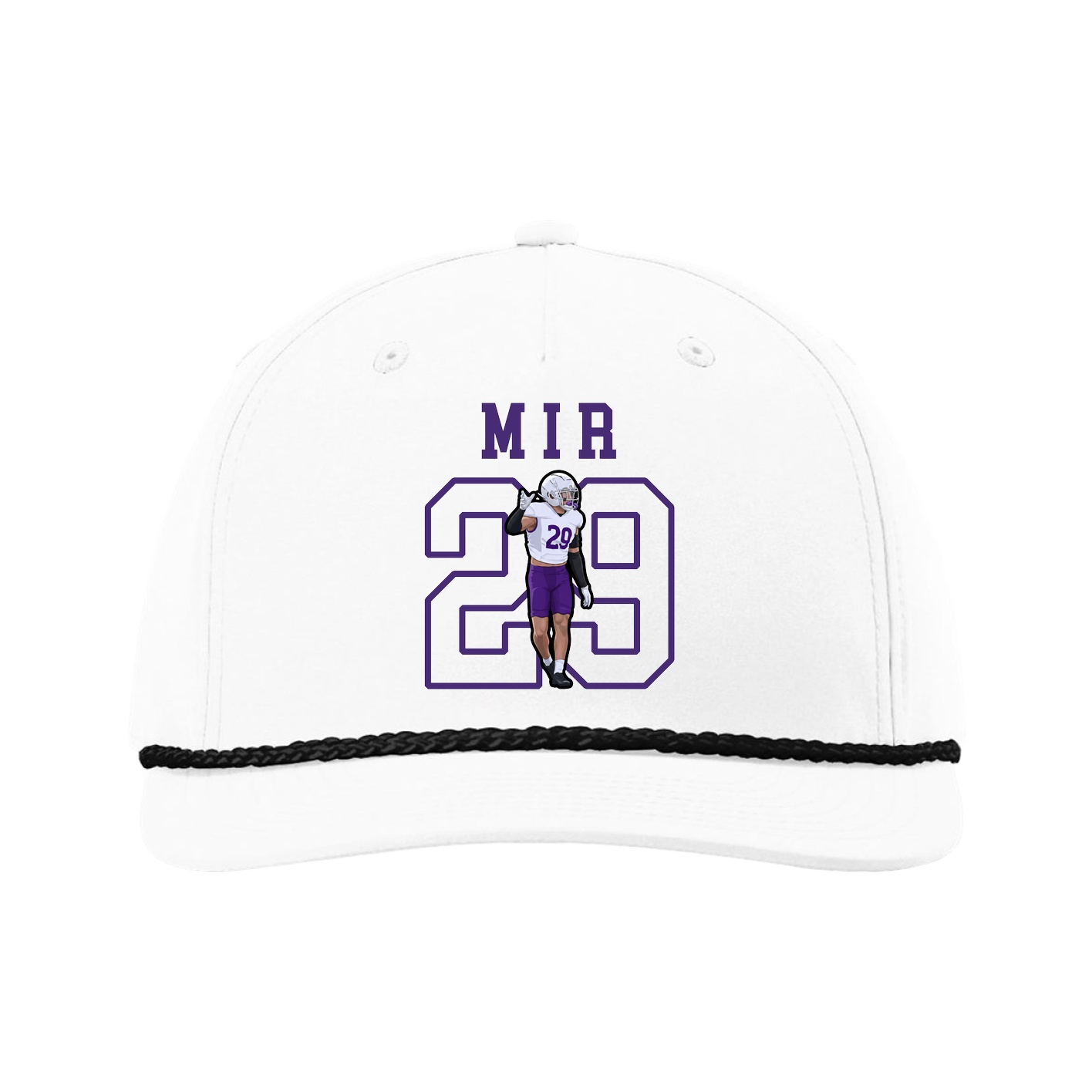 Five-Panel Classic Rope Cap — Shirsey in White