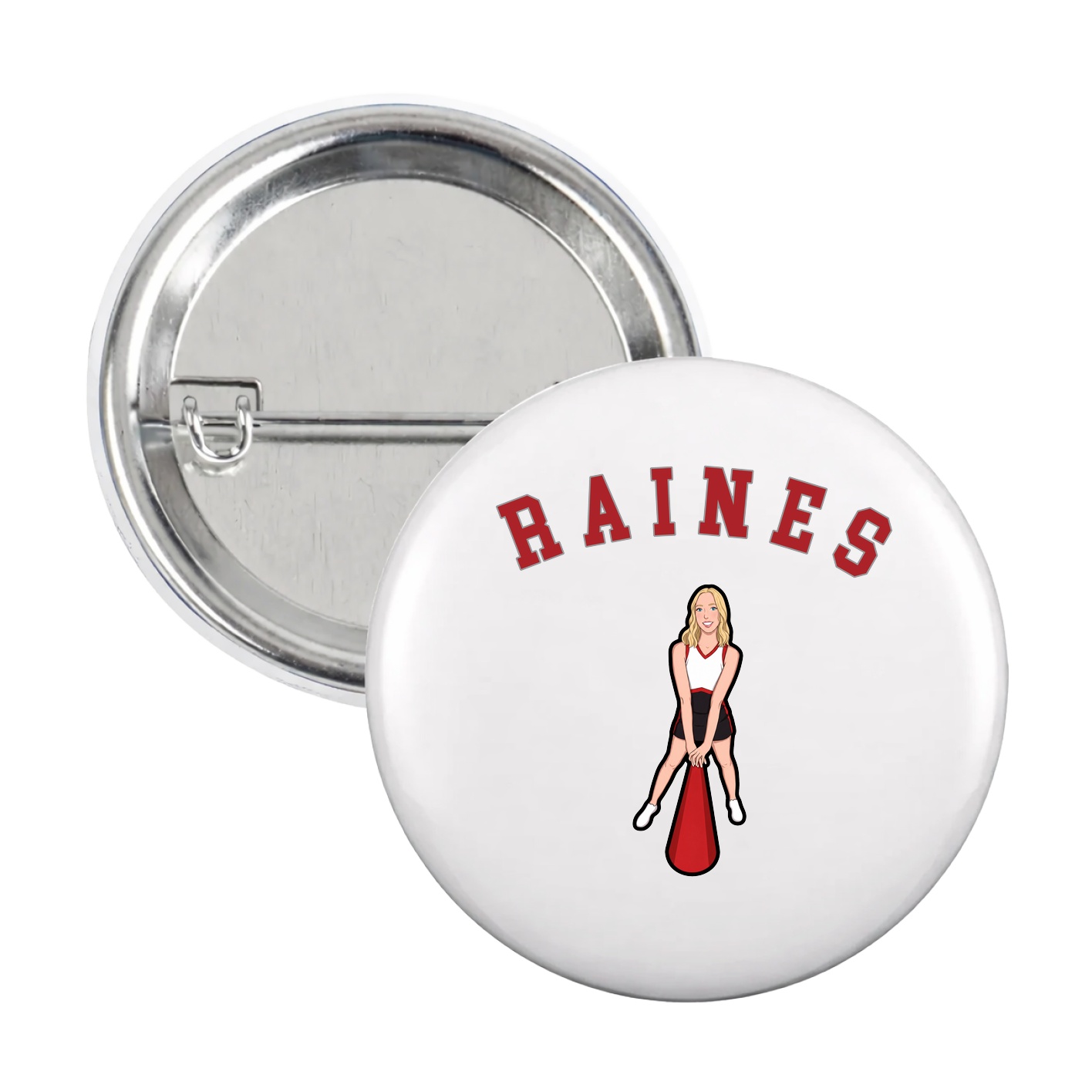 Game Day Button — Shirsey Arch in White