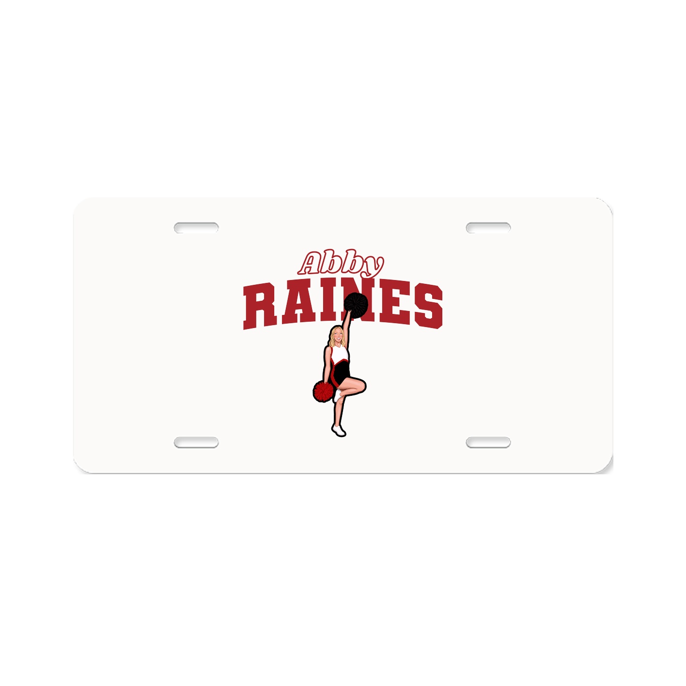 License Plate — Name Arch in Classic