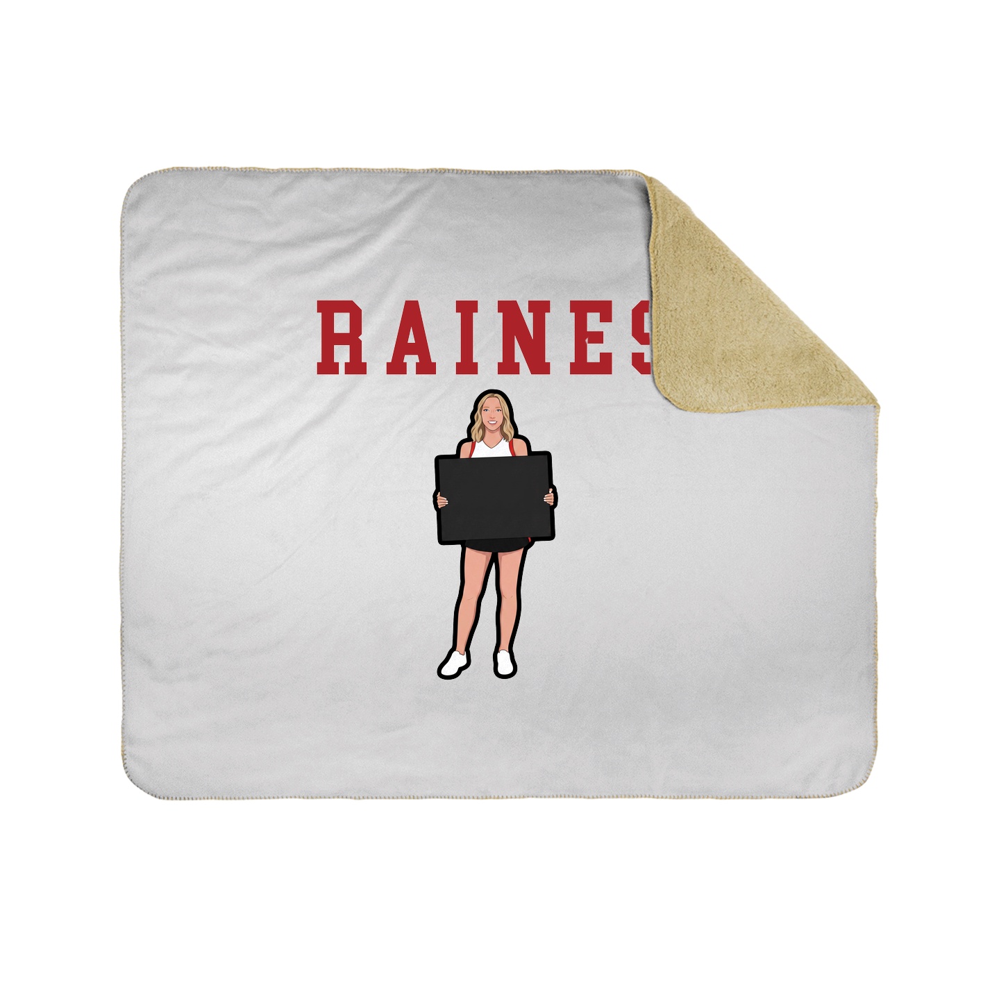 Throw Blanket — Shirsey in White