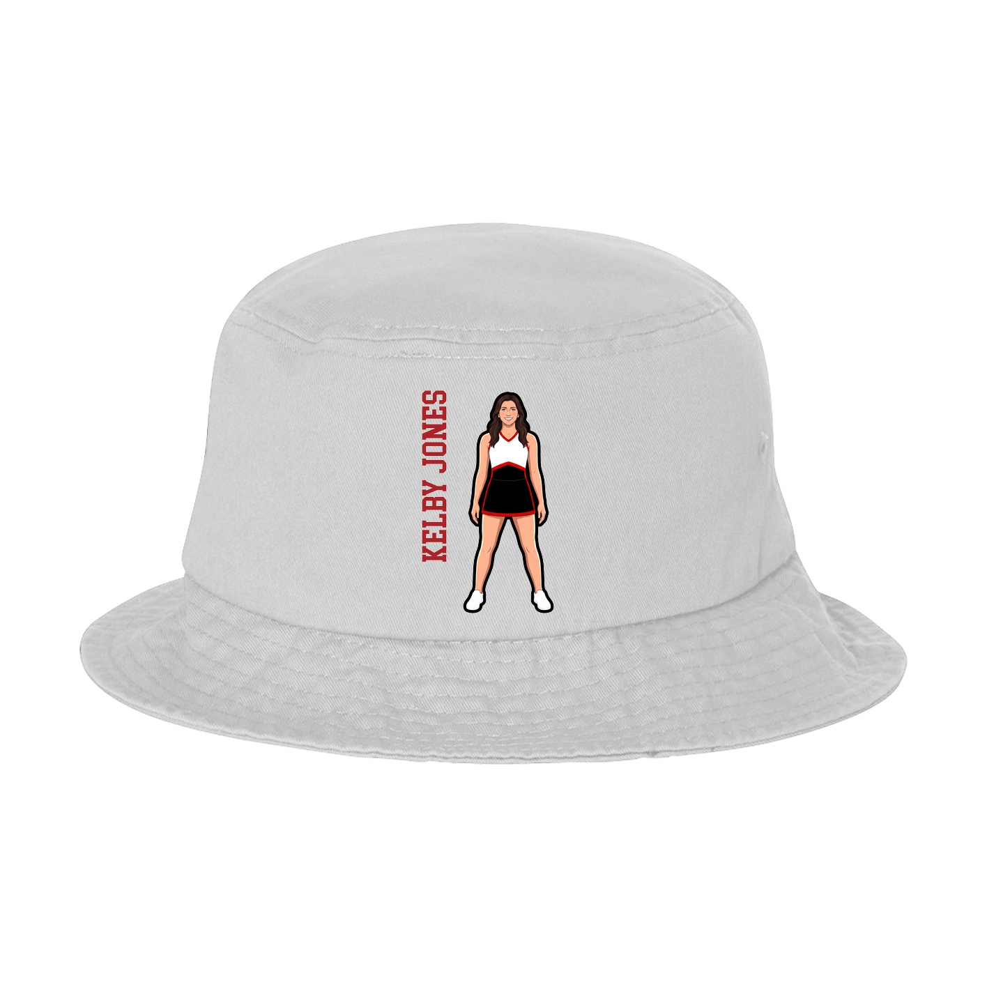 Bucket Cap — Name Vertical in White