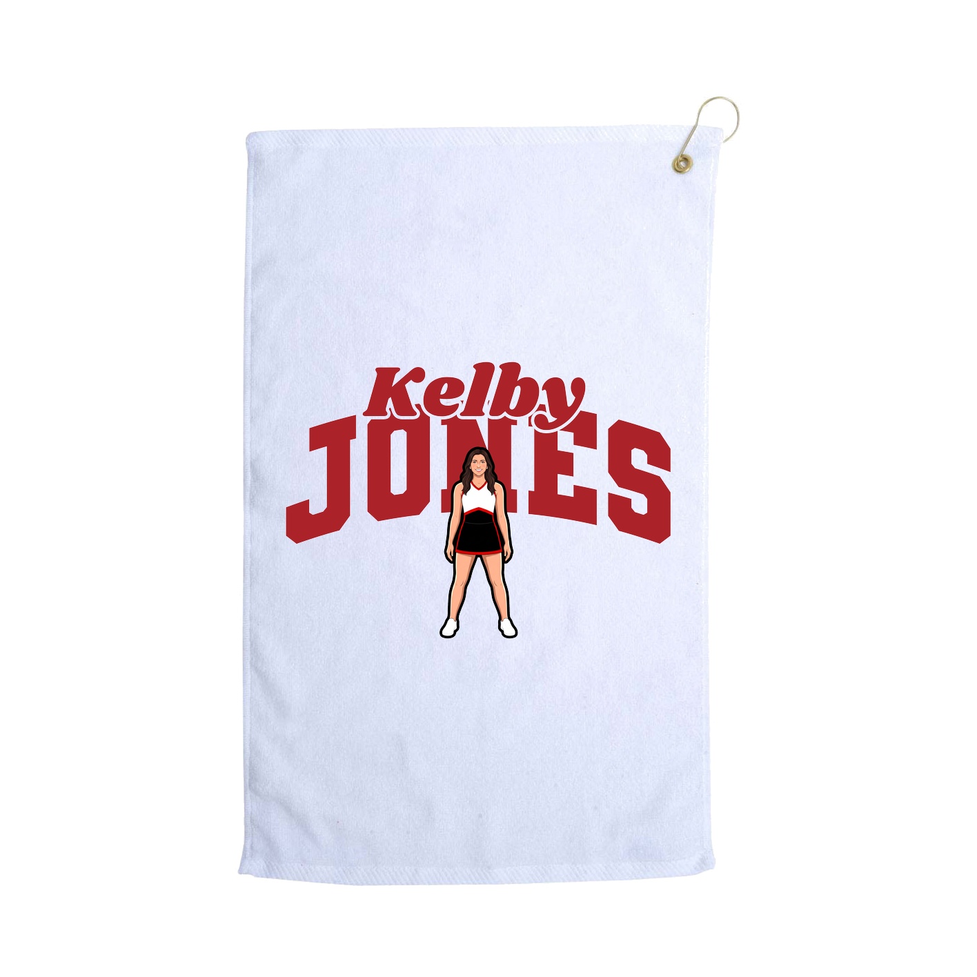 Golf Towel — Signature Arch in White