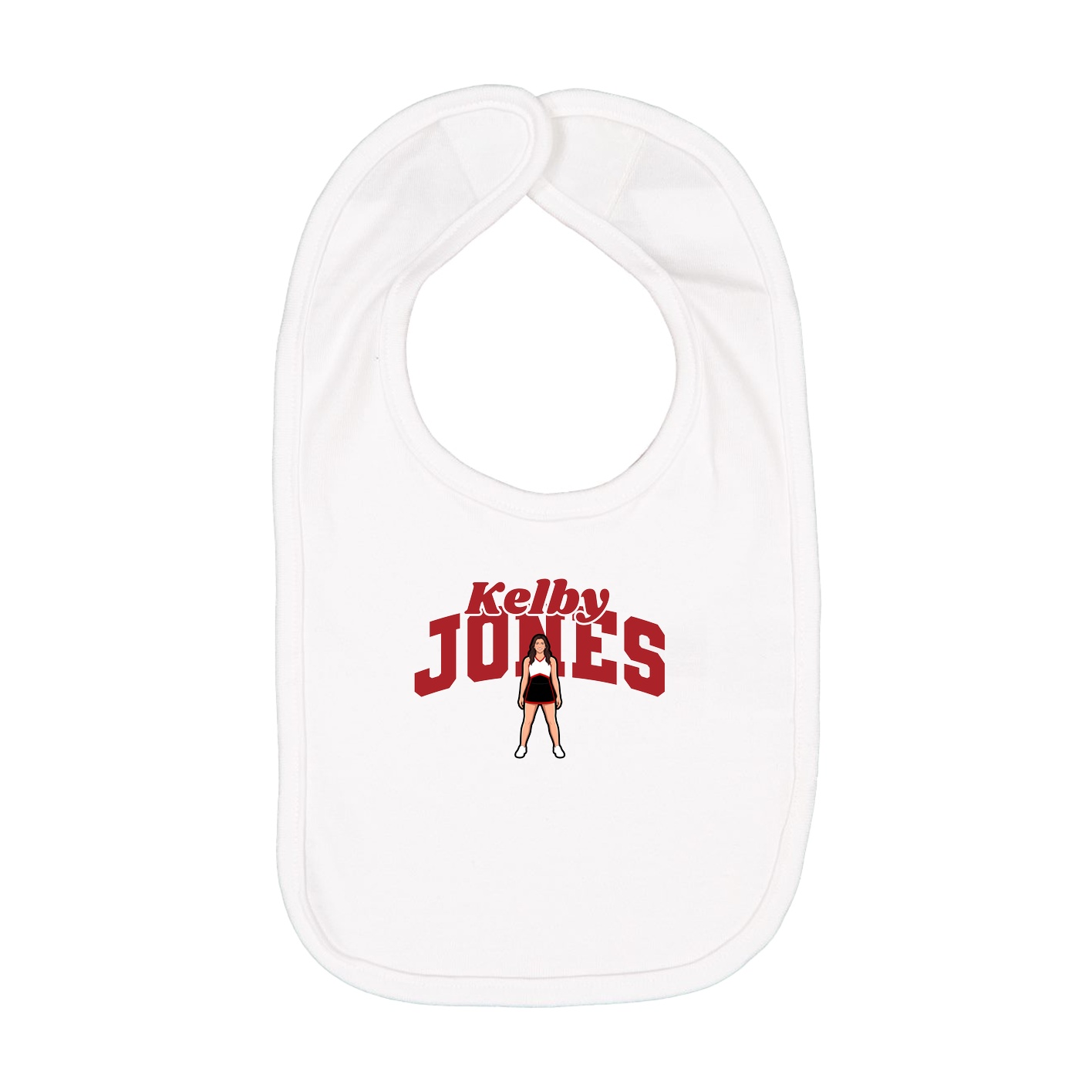 Infant Bib — Signature Arch in White