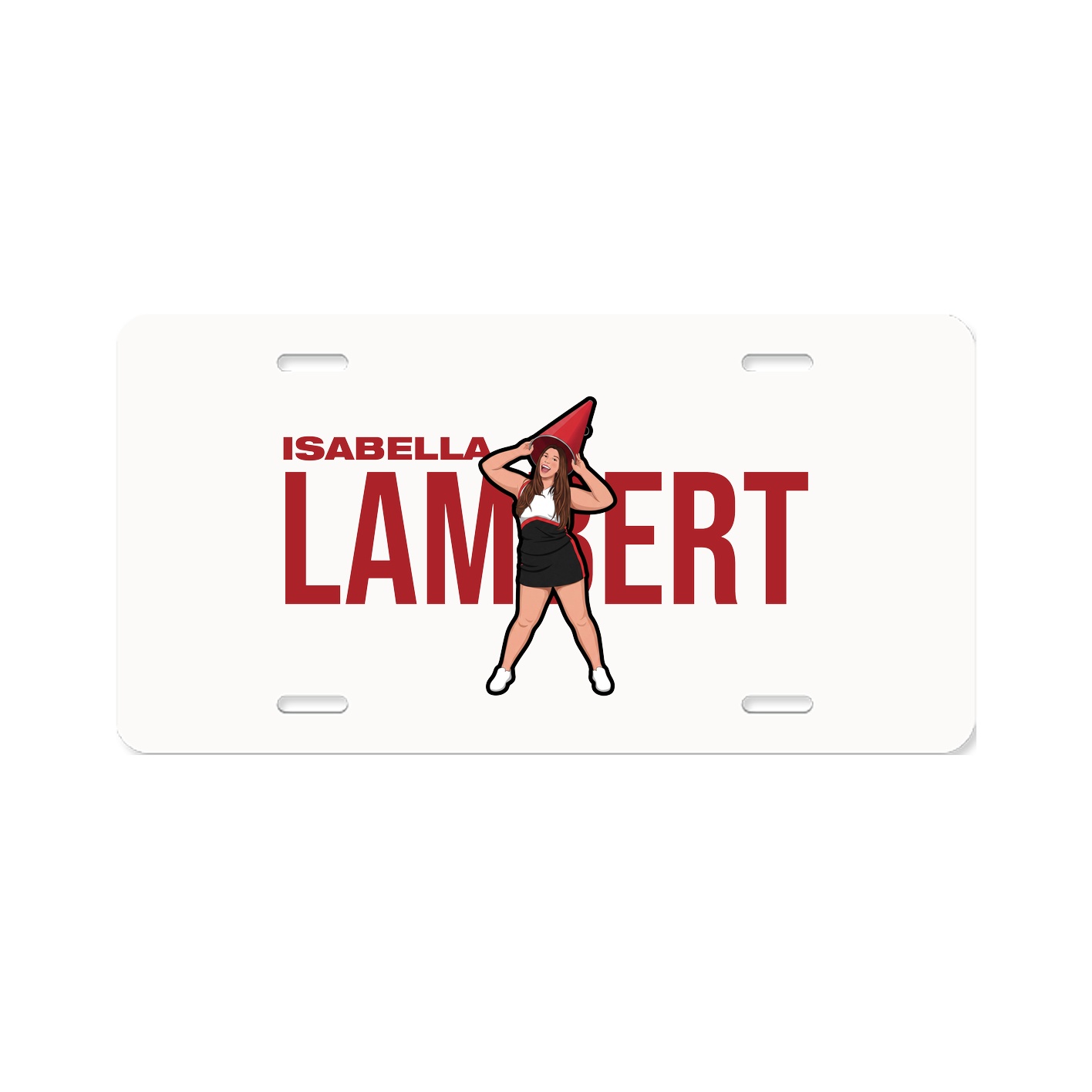 License Plate — Player Name in Classic