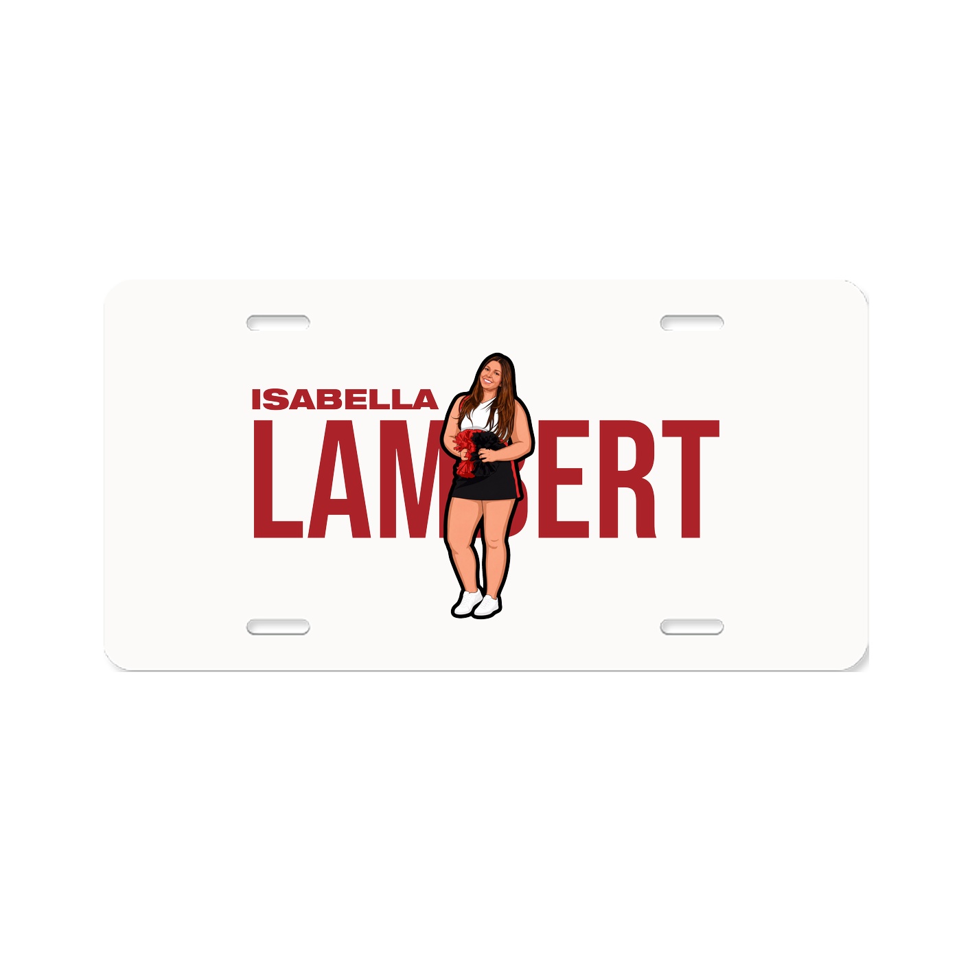 License Plate — Player Name in Classic
