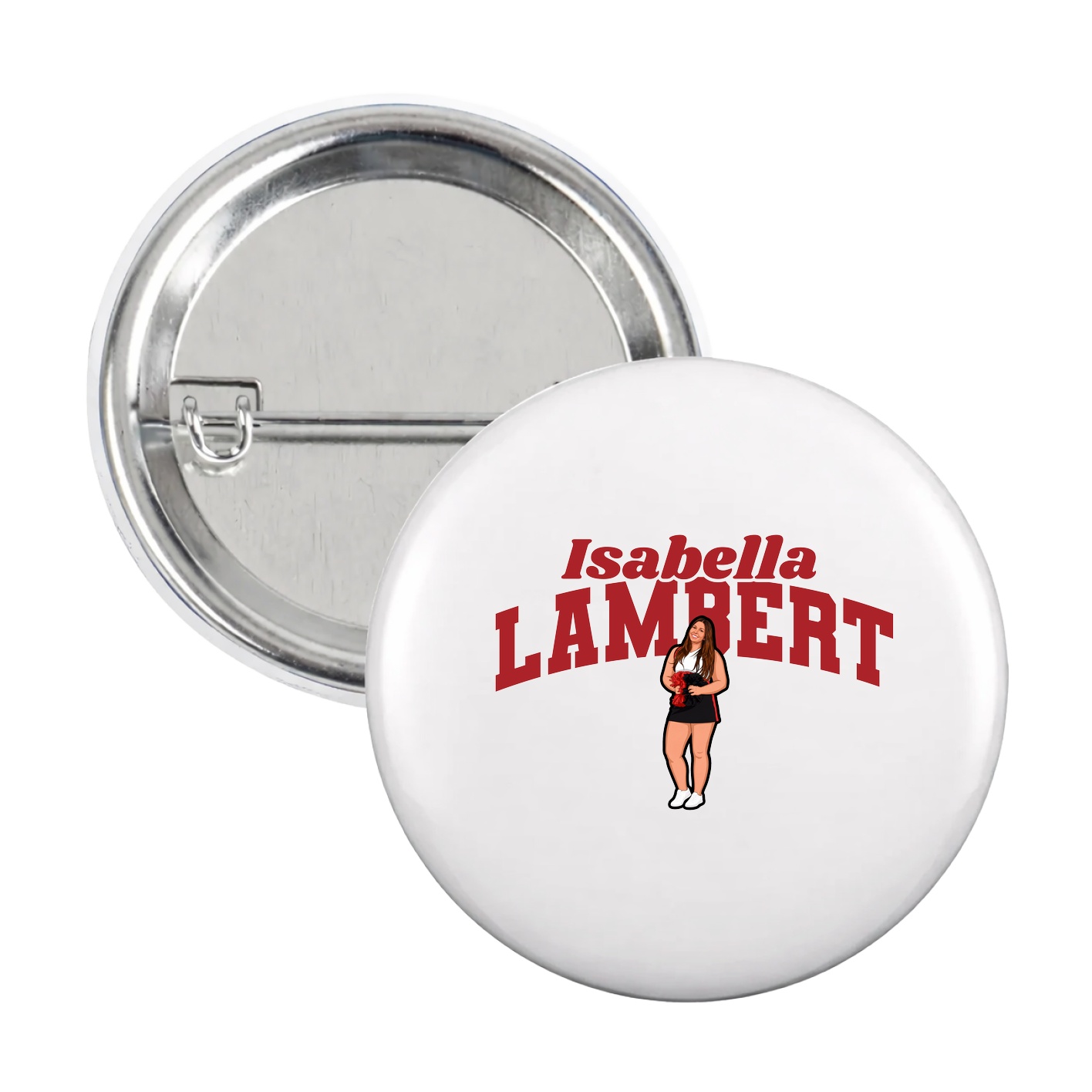 Game Day Button — Signature Arch in White