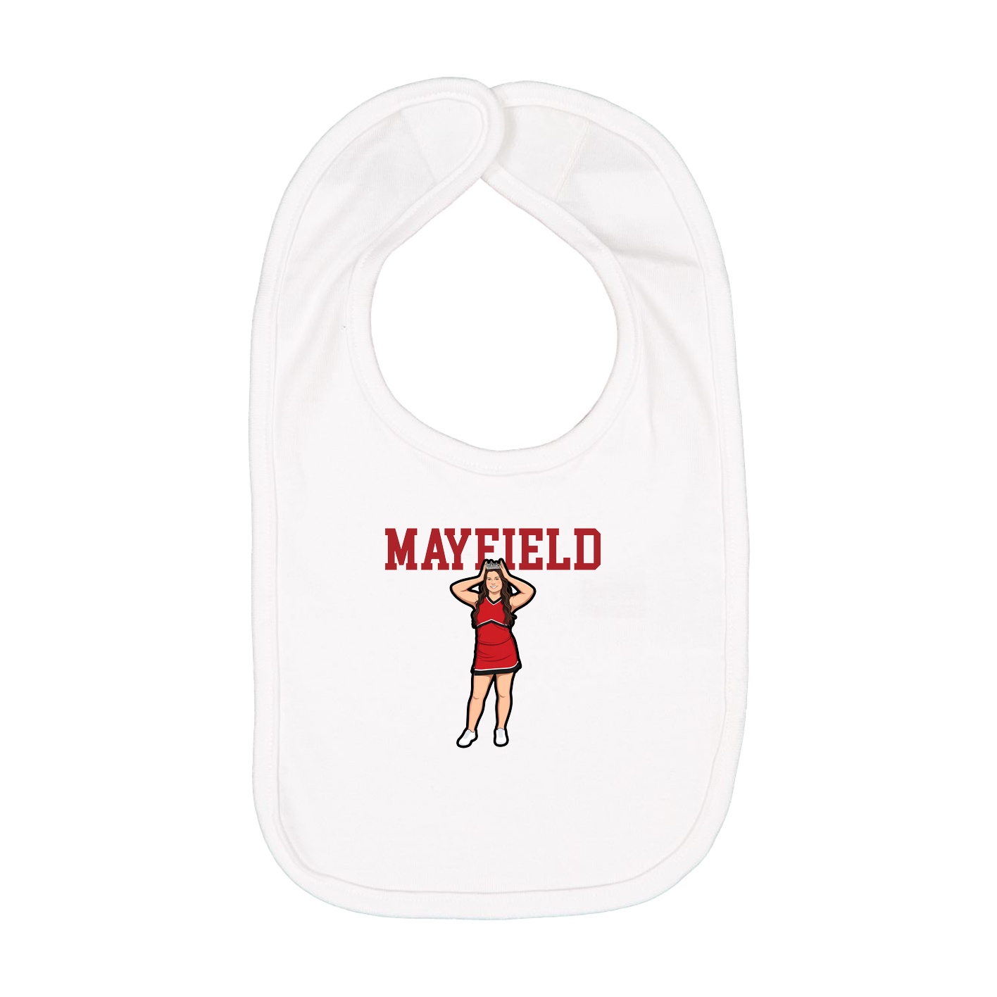 Infant Bib — Shirsey in White