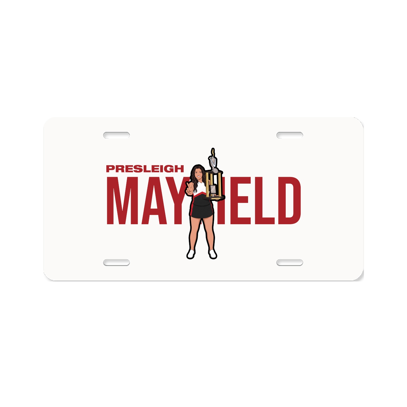 License Plate — Player Name in Classic