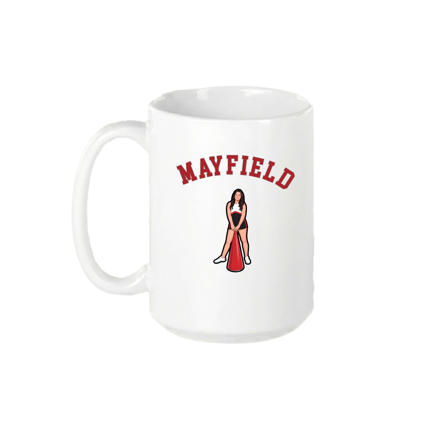 15oz Coffee Mug — Shirsey Arch in White