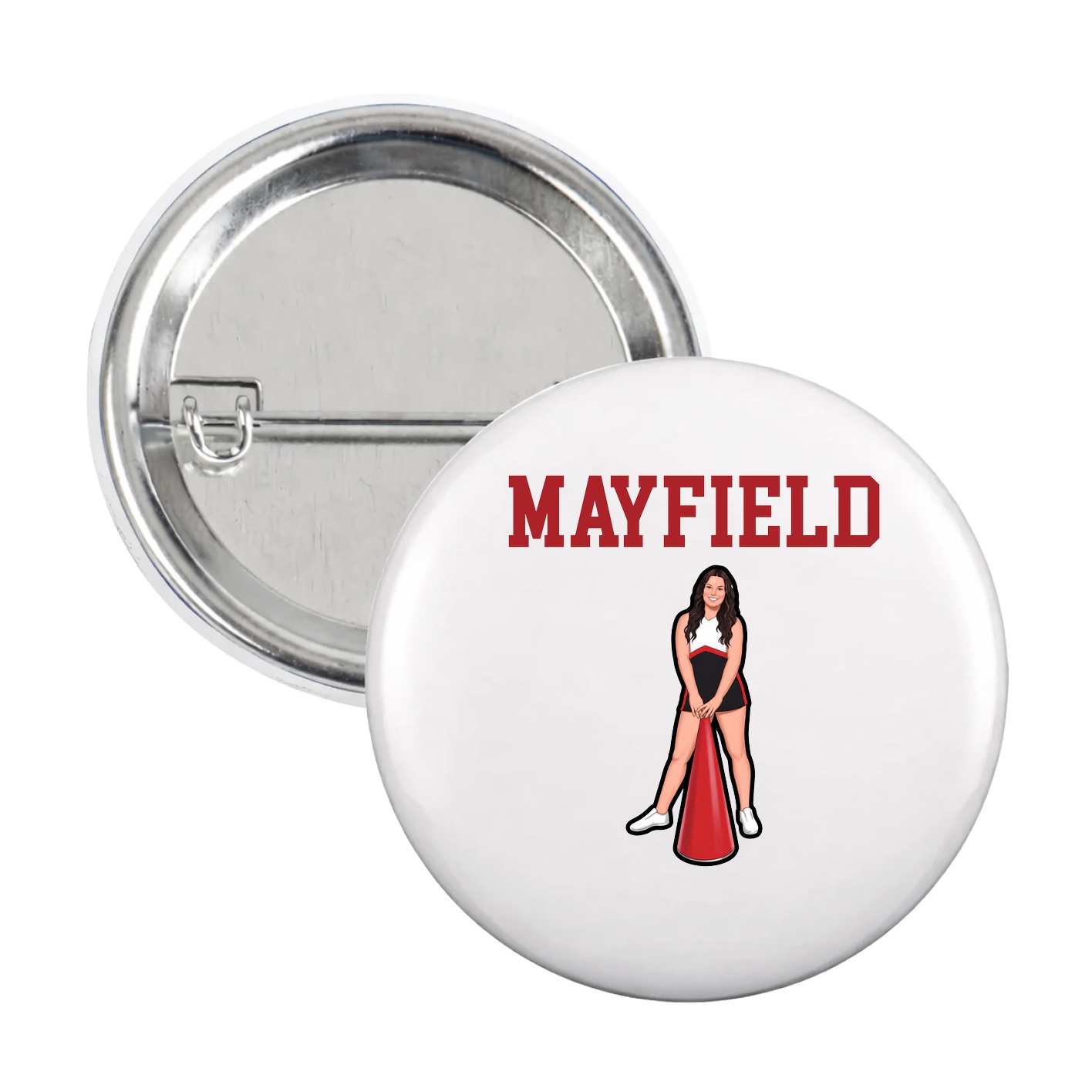 Game Day Button — Shirsey in White