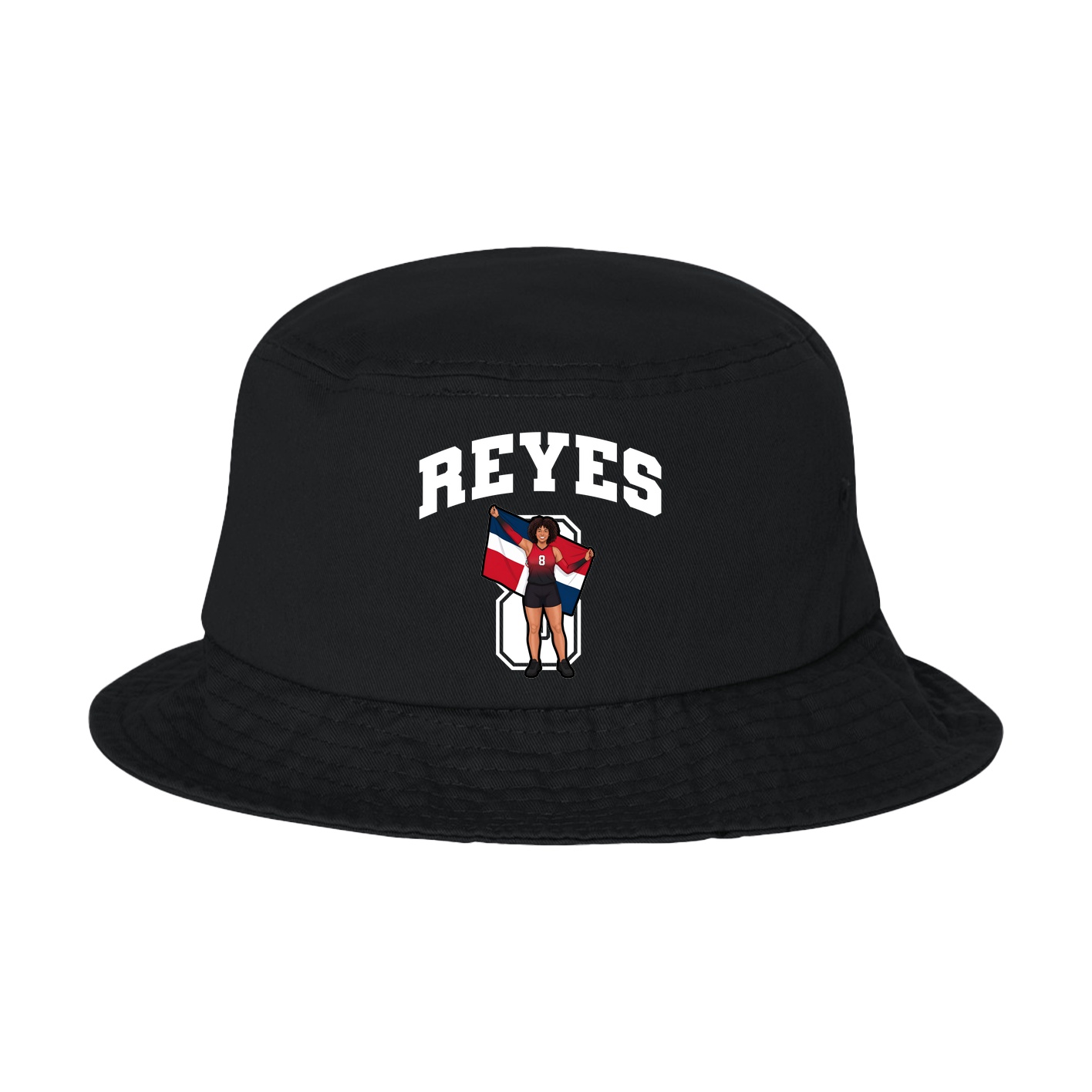 Bucket Cap — Number in Black