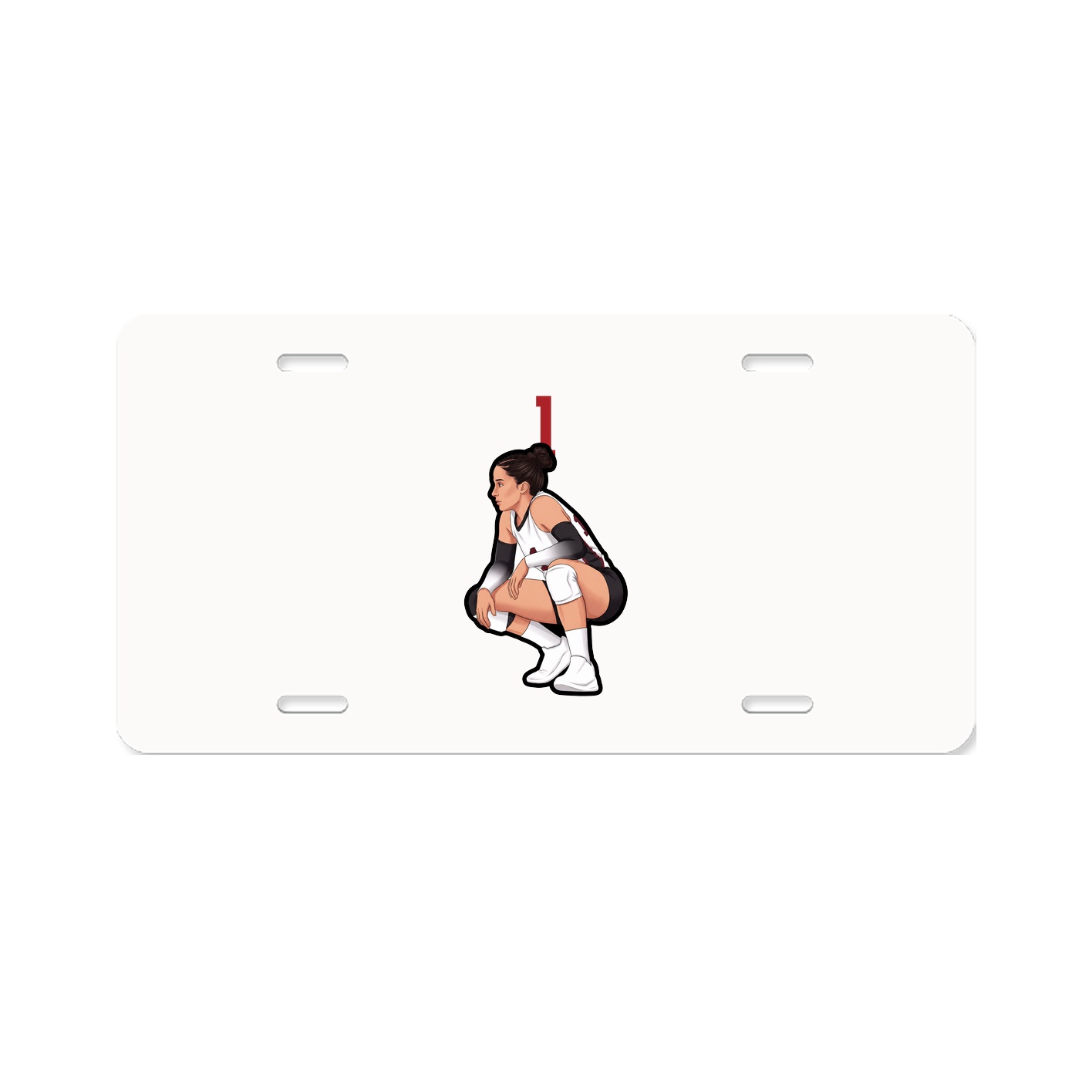 License Plate — Number Top in Classic
