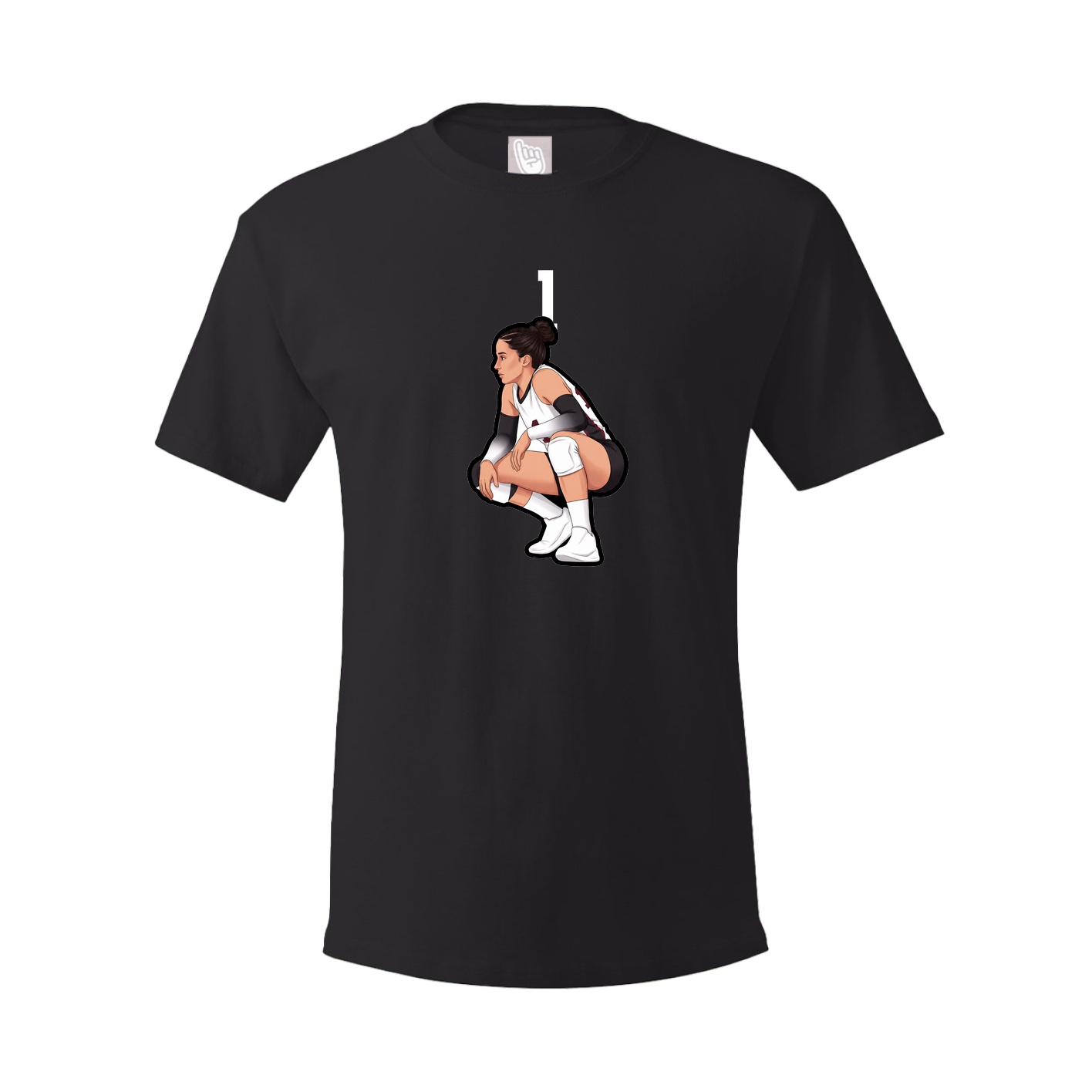 Youth Tee — Number Top in Black