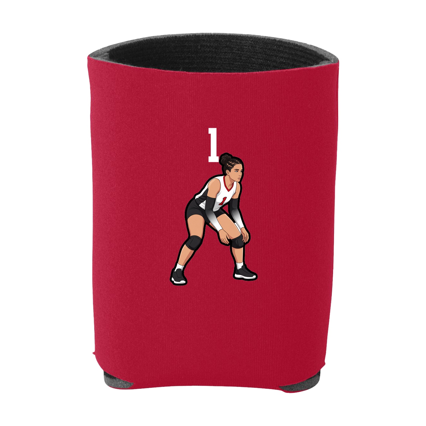 Can Holder — Number Top in Red