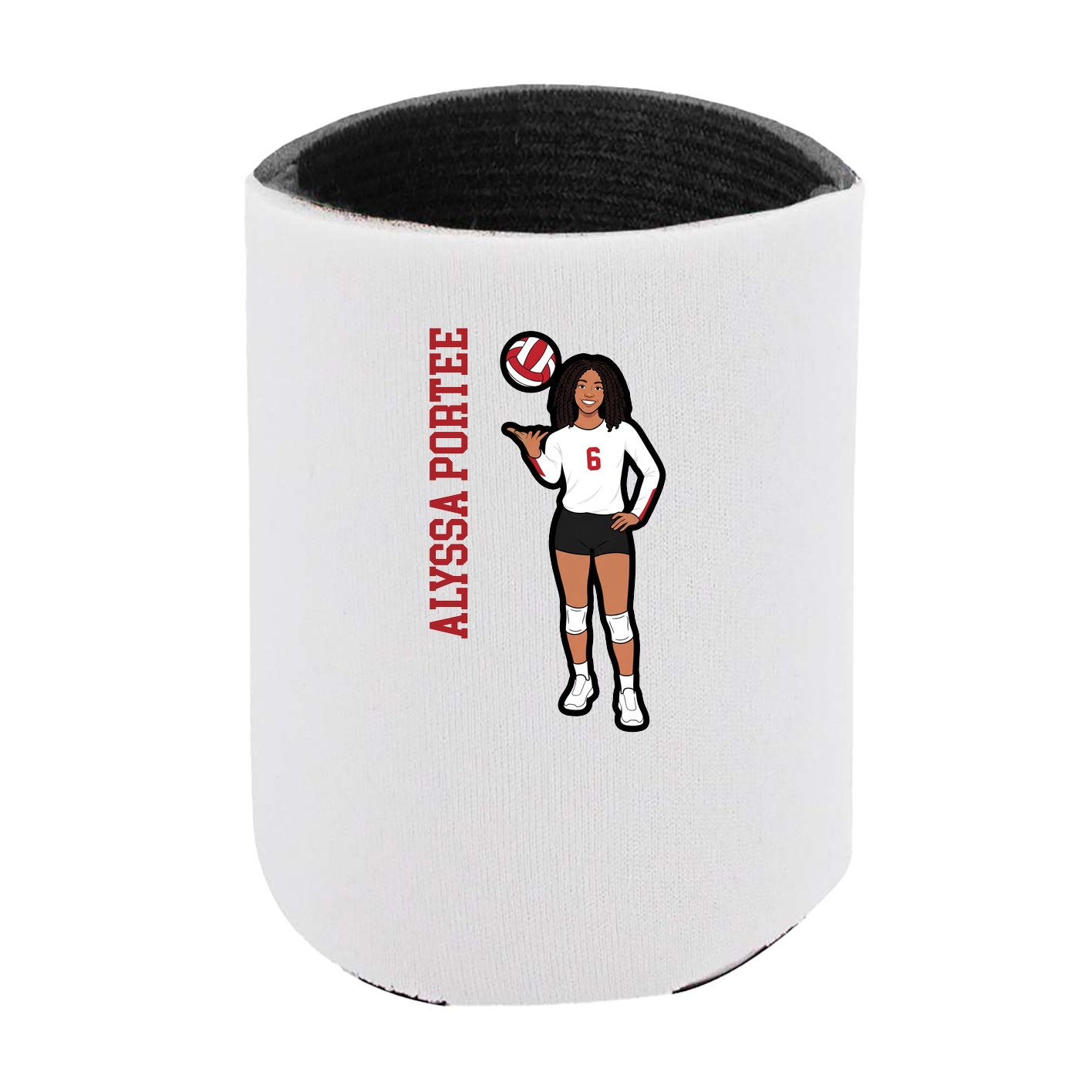 Can Holder — Name Vertical in White