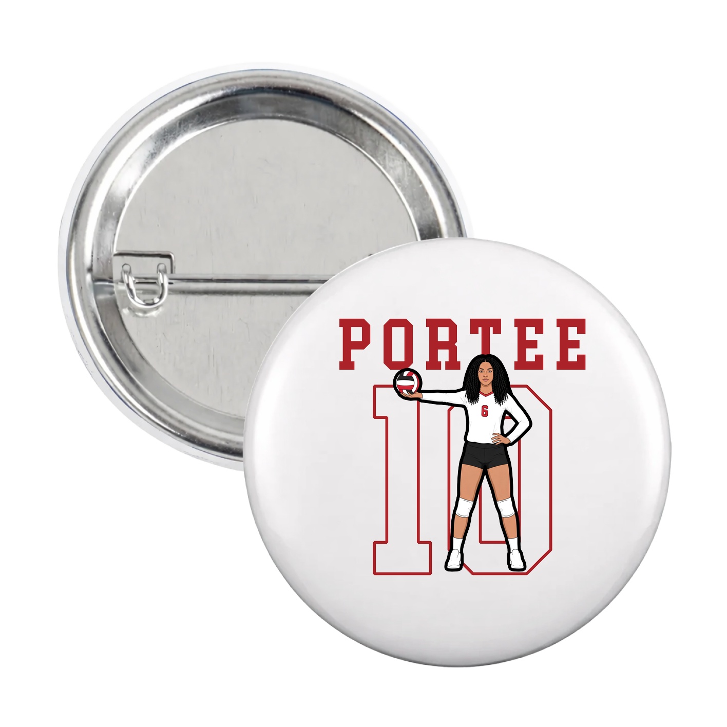 Game Day Button — Shirsey in White