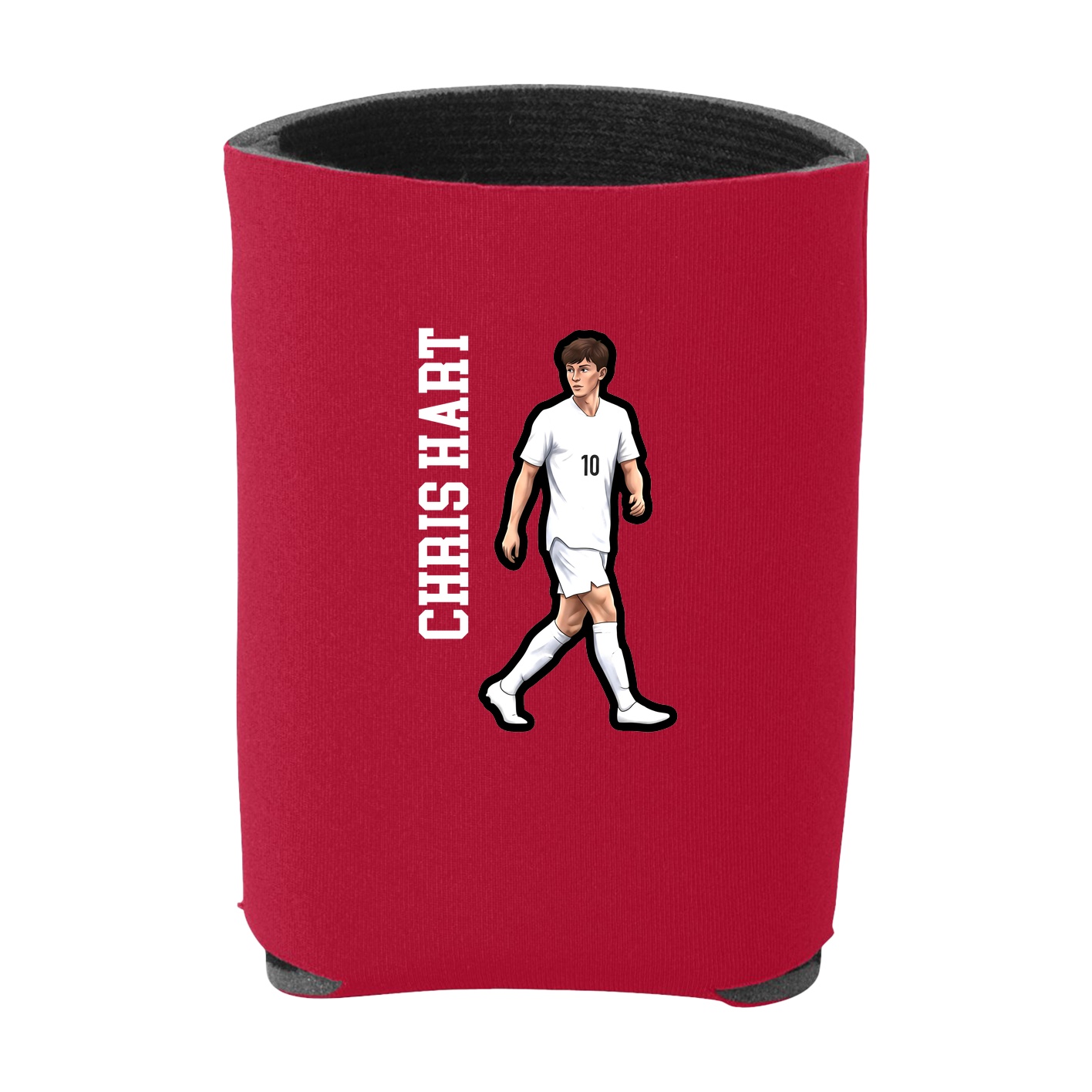 Can Holder — Name Vertical in Red
