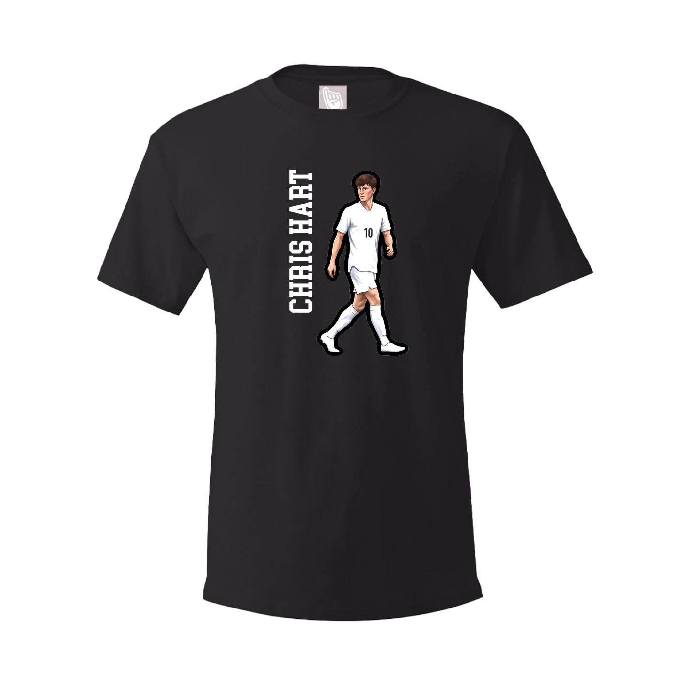 Youth Tee — Name Vertical in Black