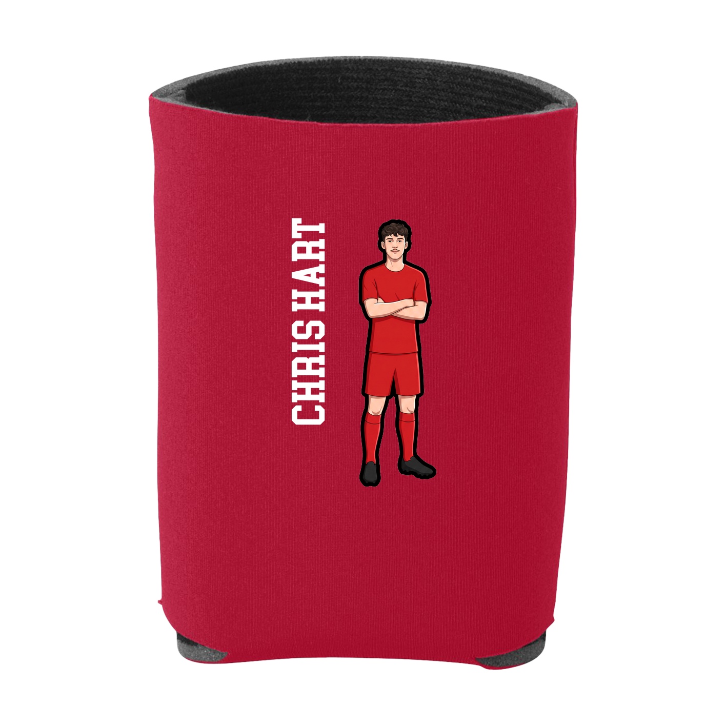 Can Holder — Name Vertical in Red