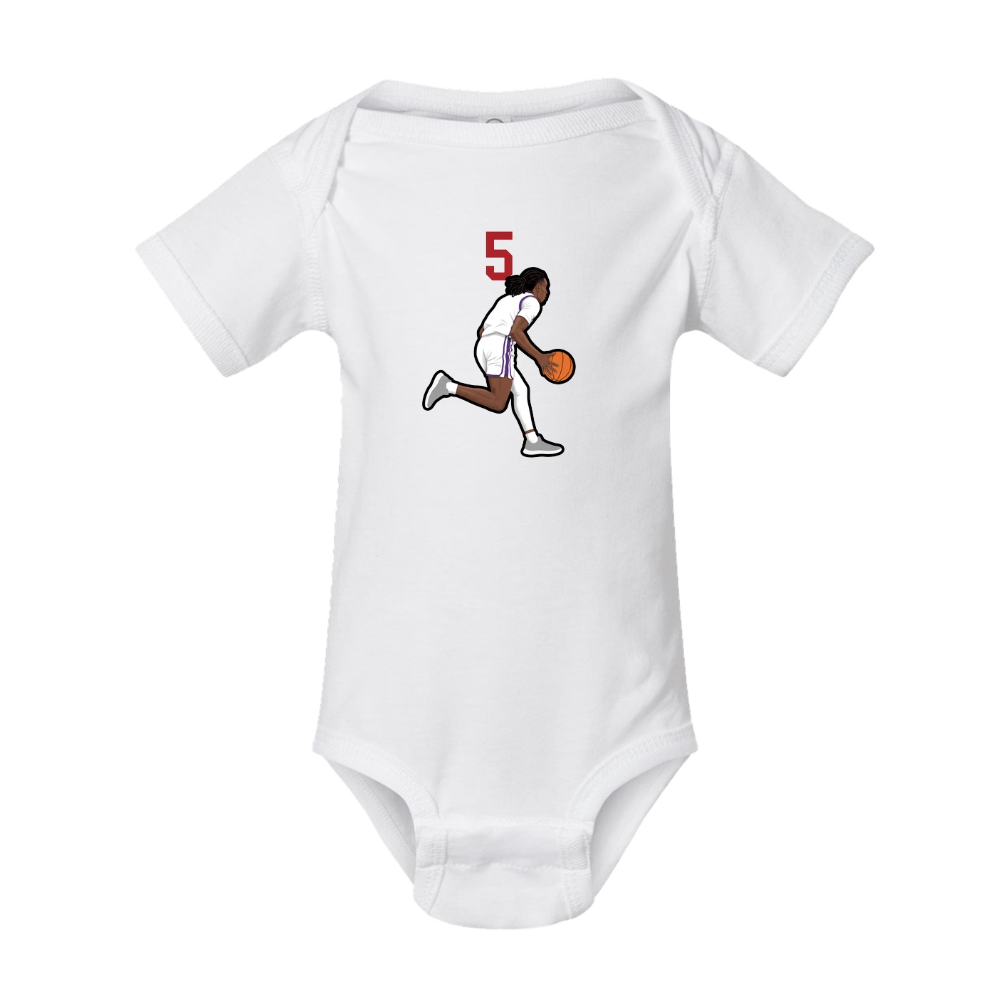Baby Onesie — Number Top in White