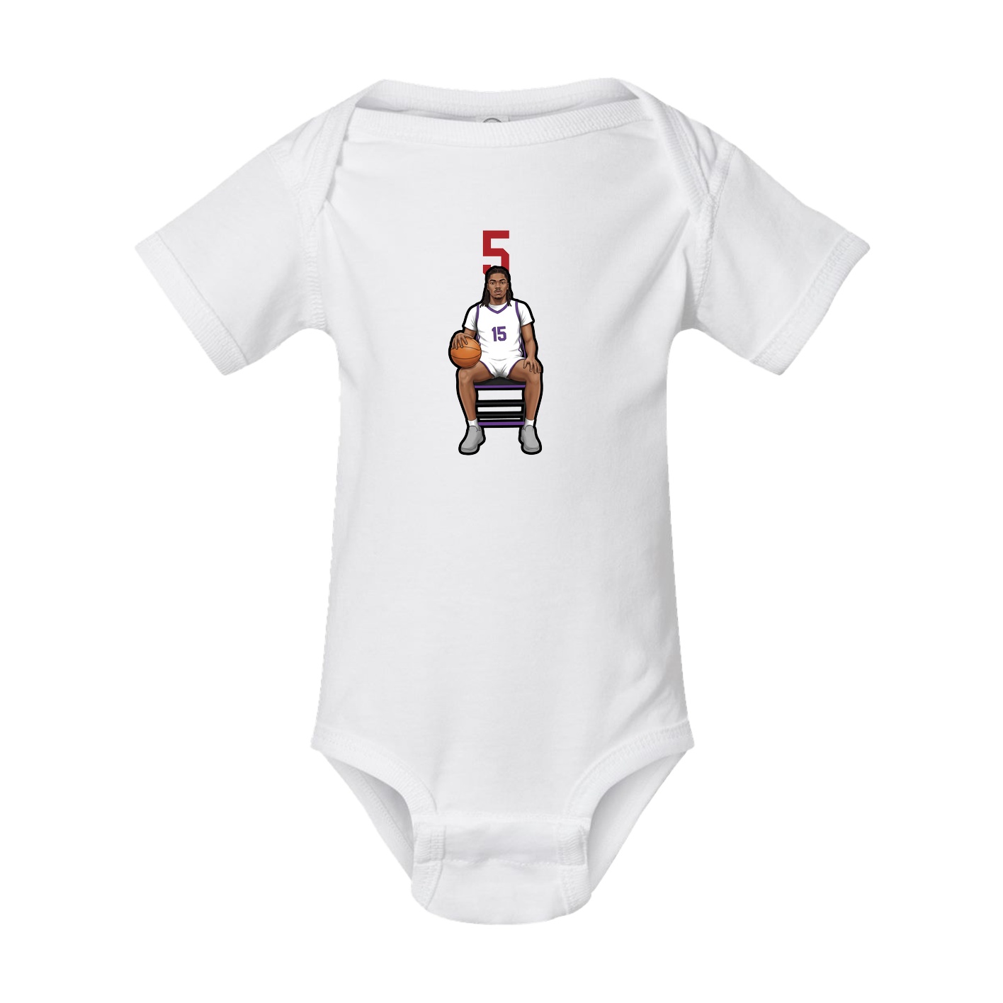 Baby Onesie — Number Top in White