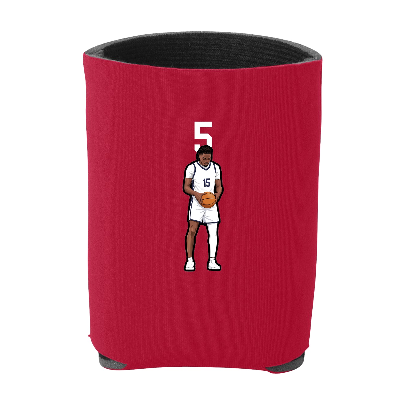 Can Holder — Number Top in Red