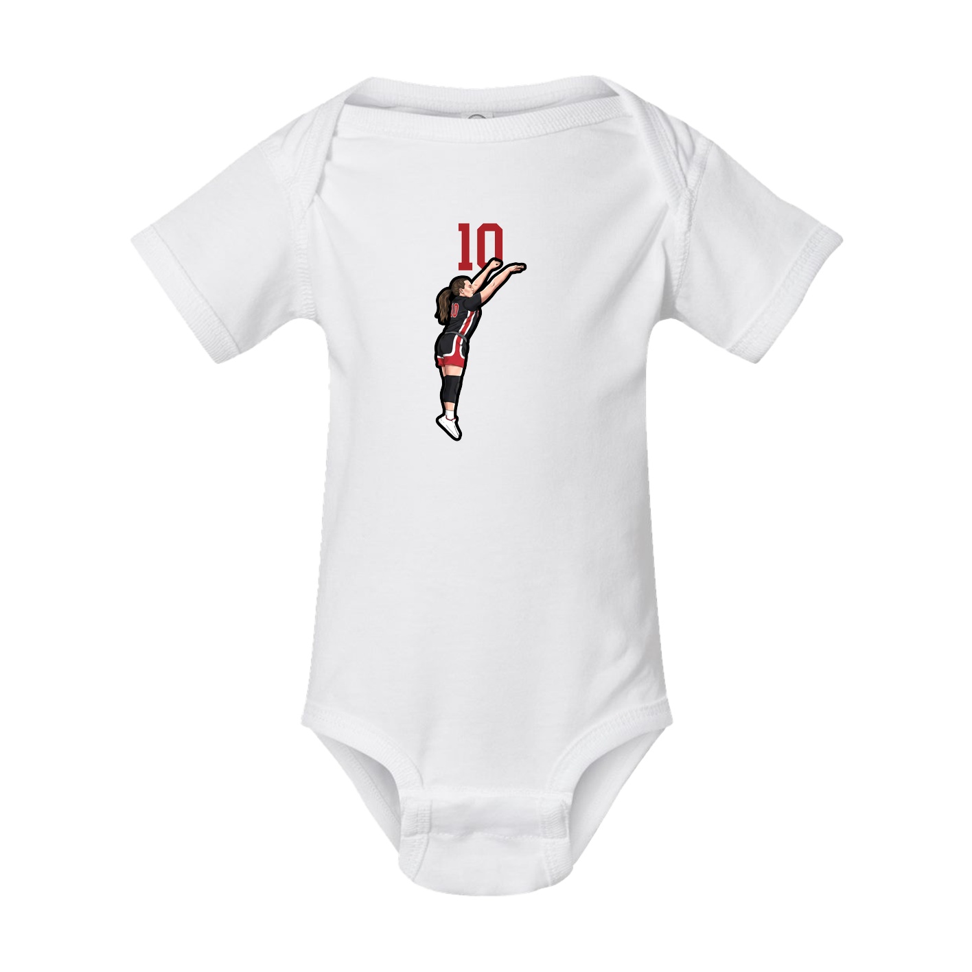 Baby Onesie — Number Top in White