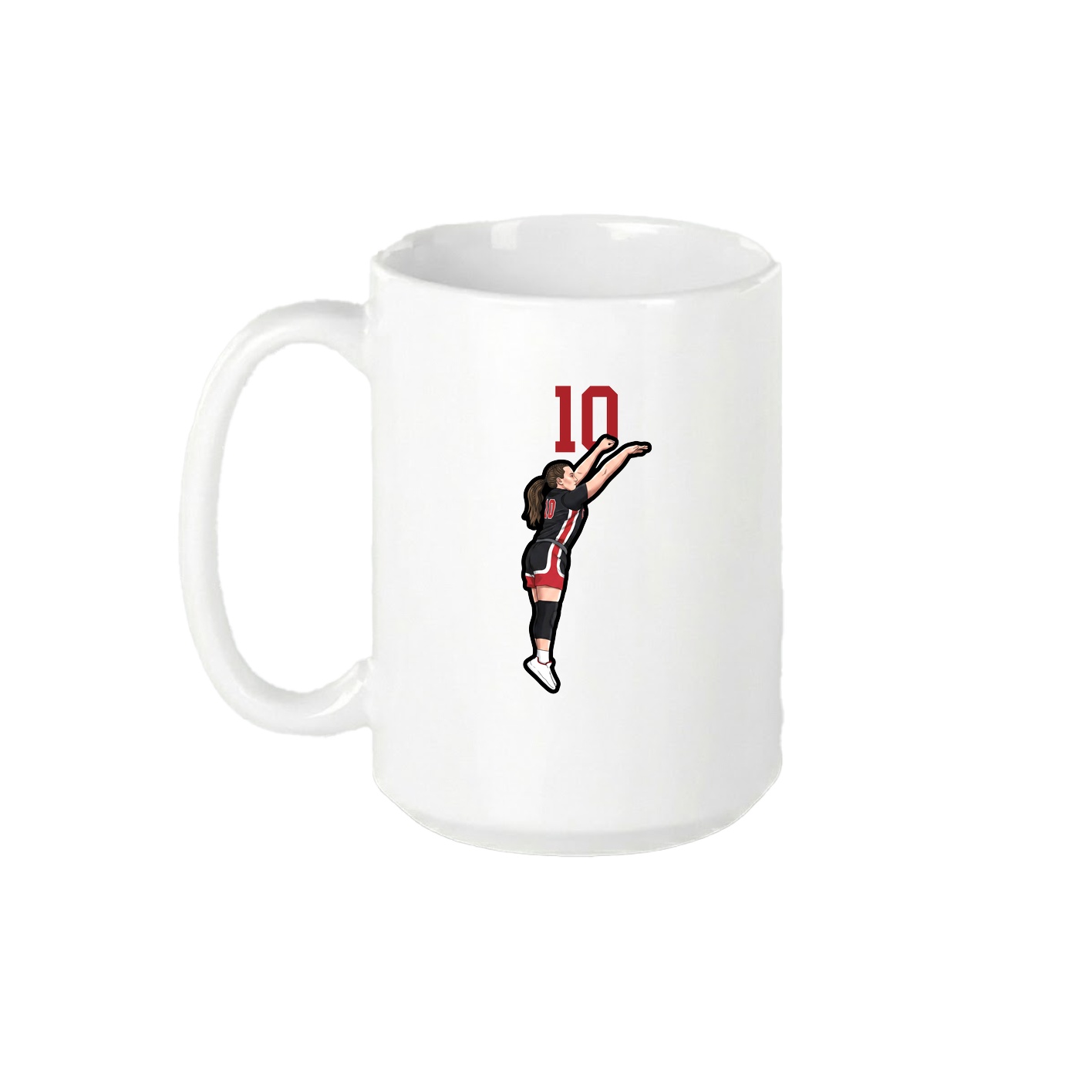 15oz Coffee Mug — Number Top in White