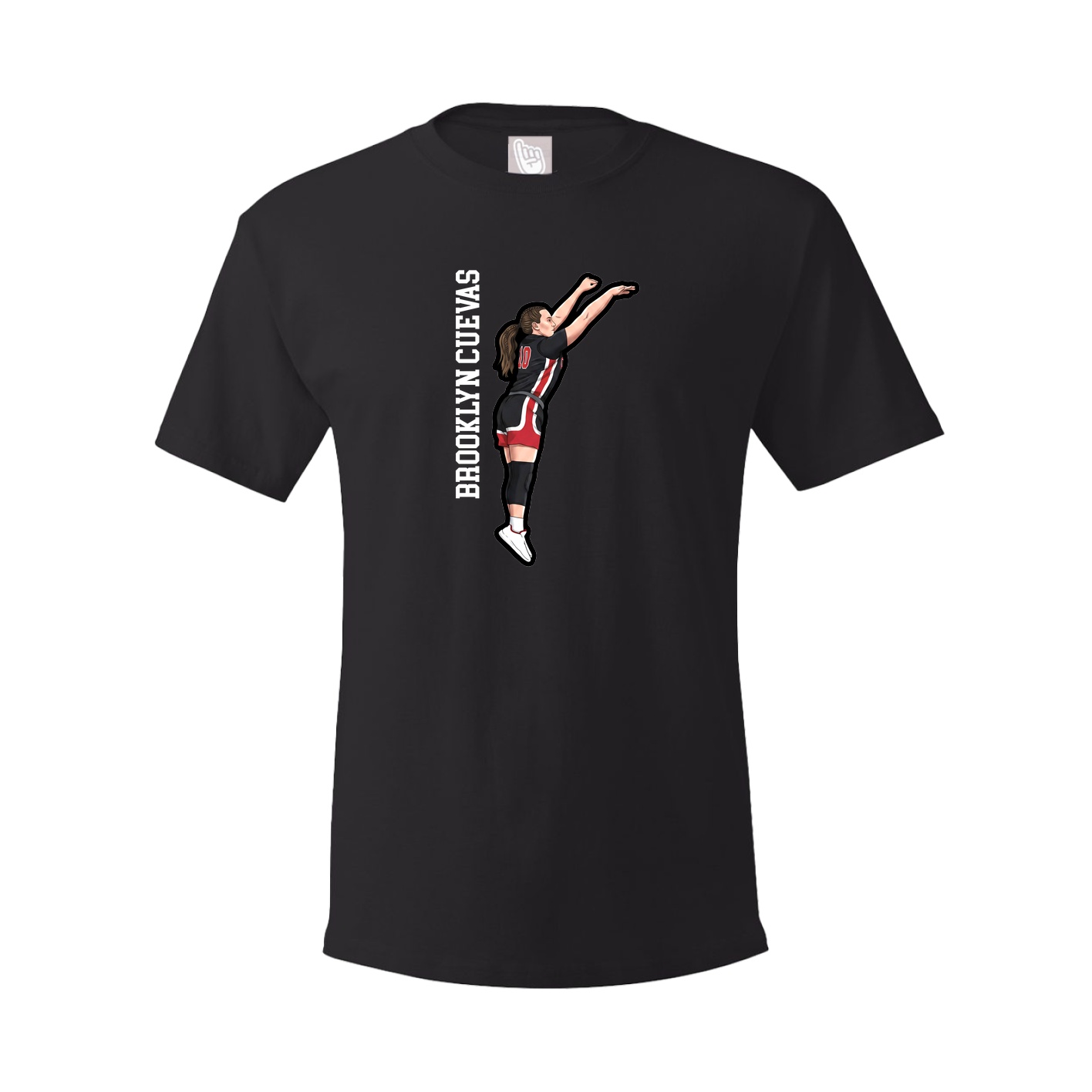 Tee — Name Vertical in Black