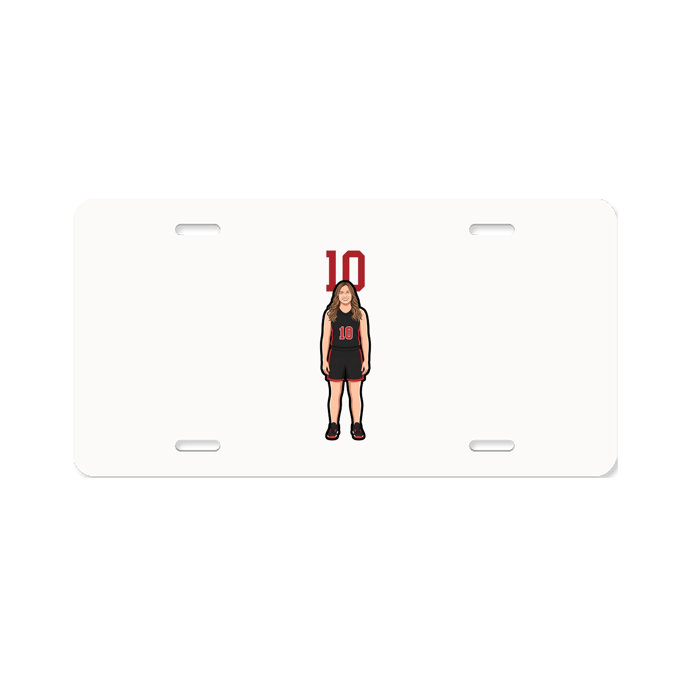 License Plate — Number Top in Classic