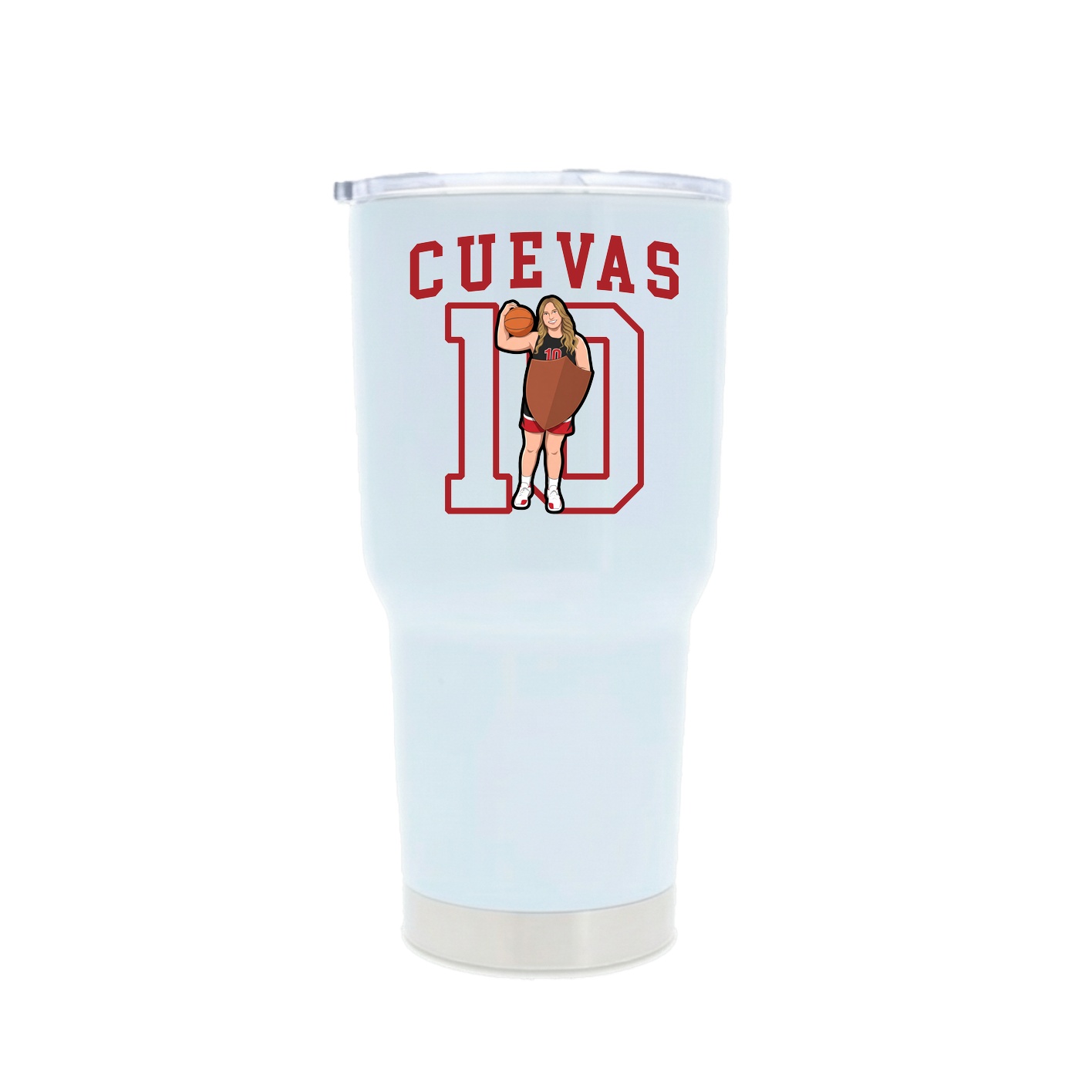 30oz Stainless Steel Tumbler — Shirsey in White