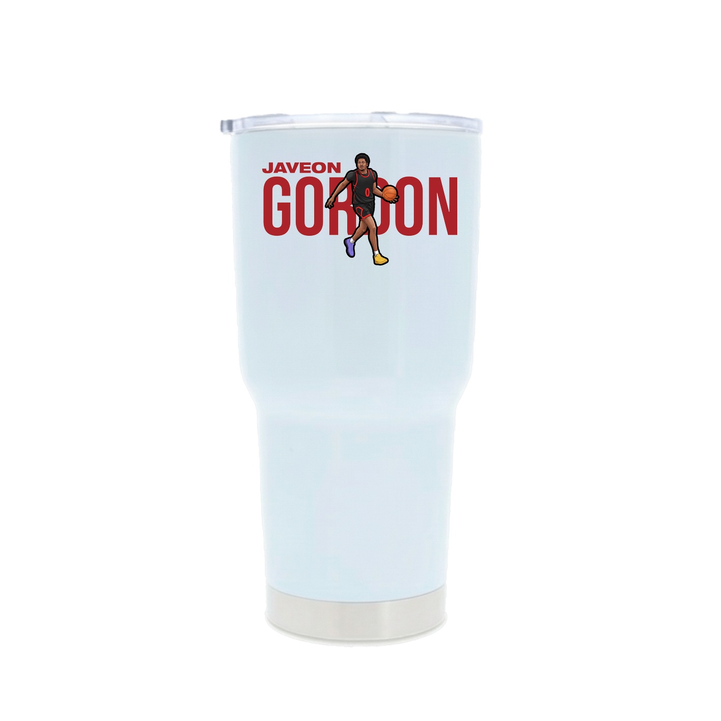 30oz Stainless Steel Tumbler — Player Name in White