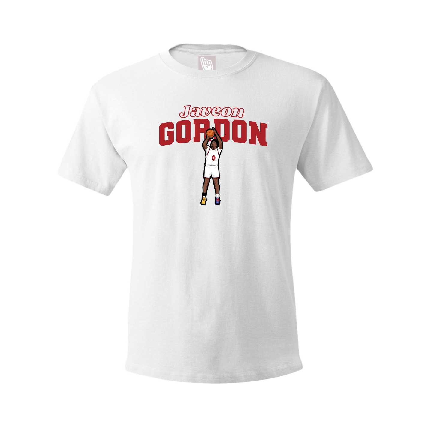 Youth Tee — Name Arch in White