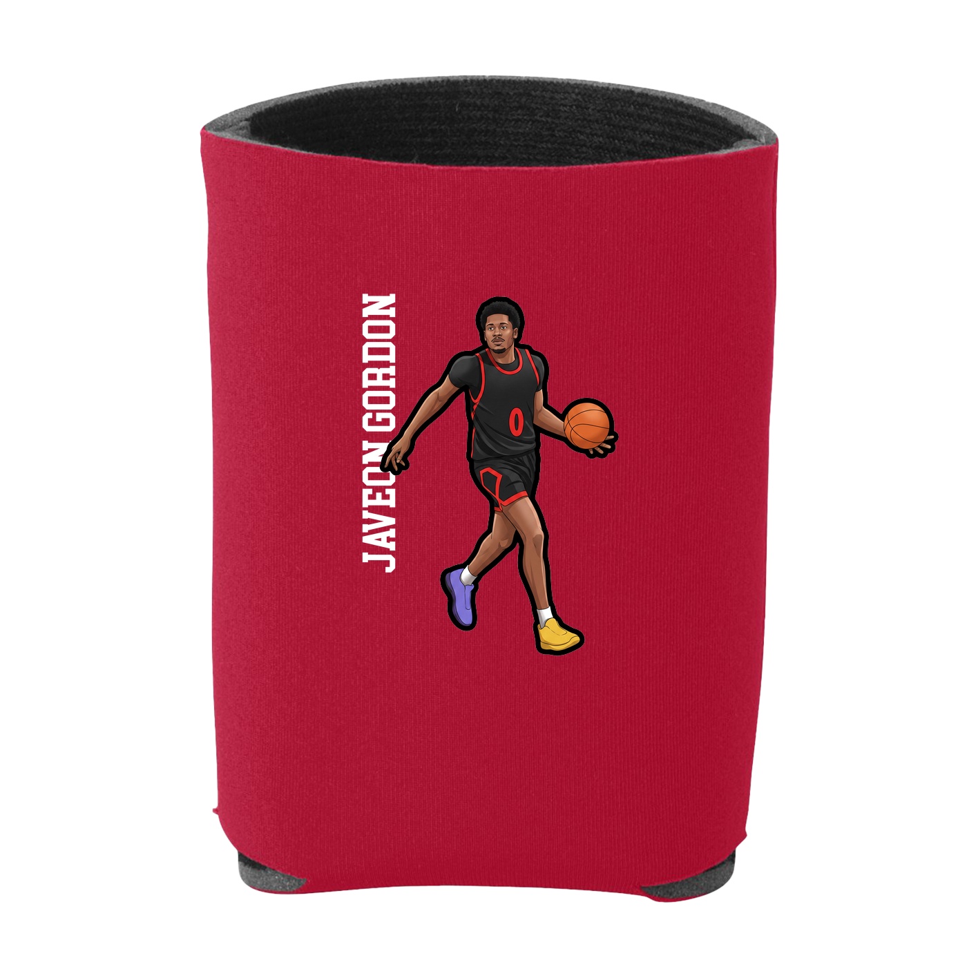 Can Holder — Name Vertical in Red