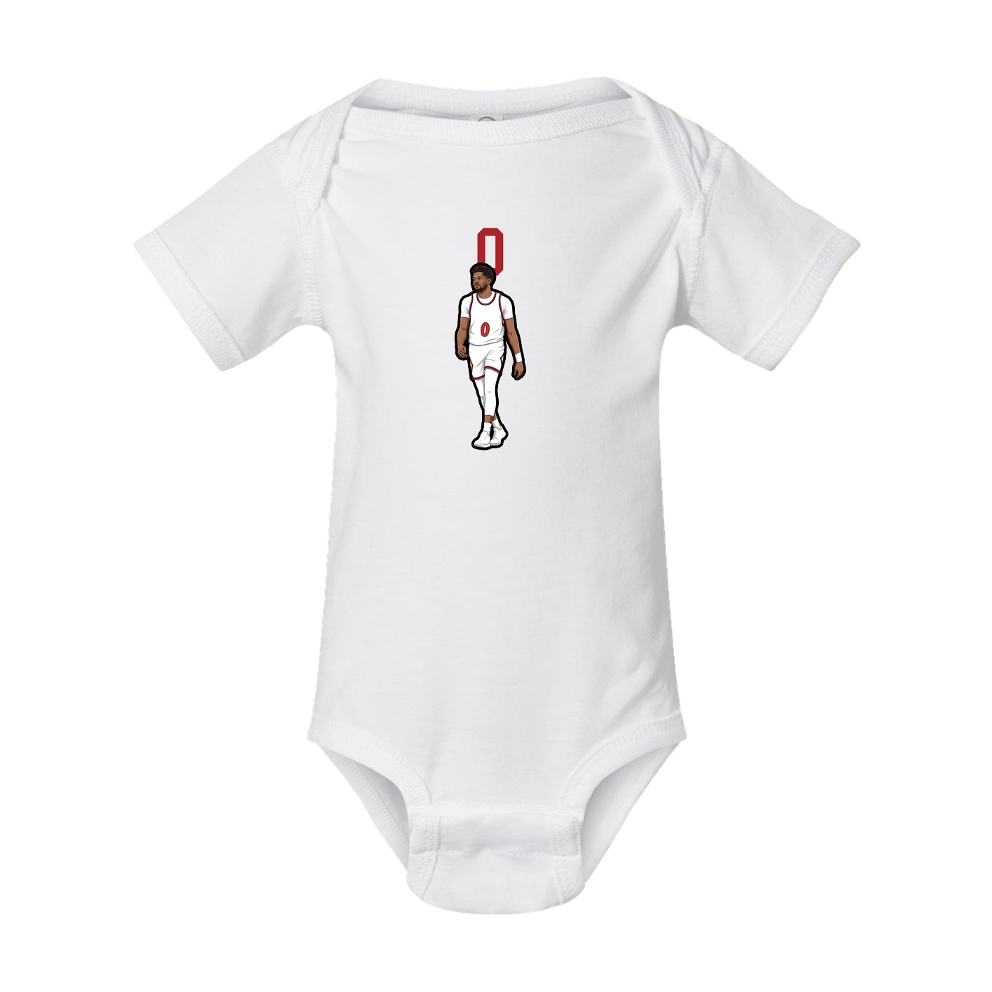 Baby Onesie — Number Top in White