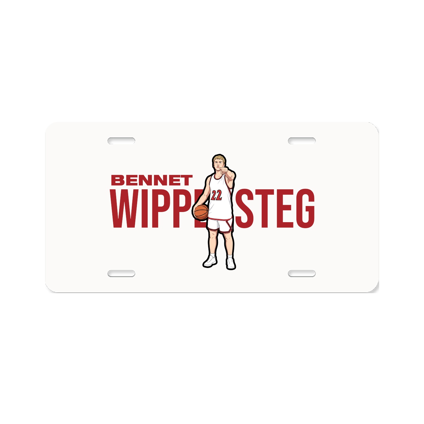 License Plate — Player Name in Classic