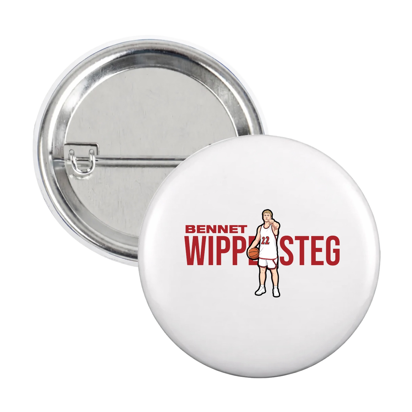 Game Day Button — Player Name in White