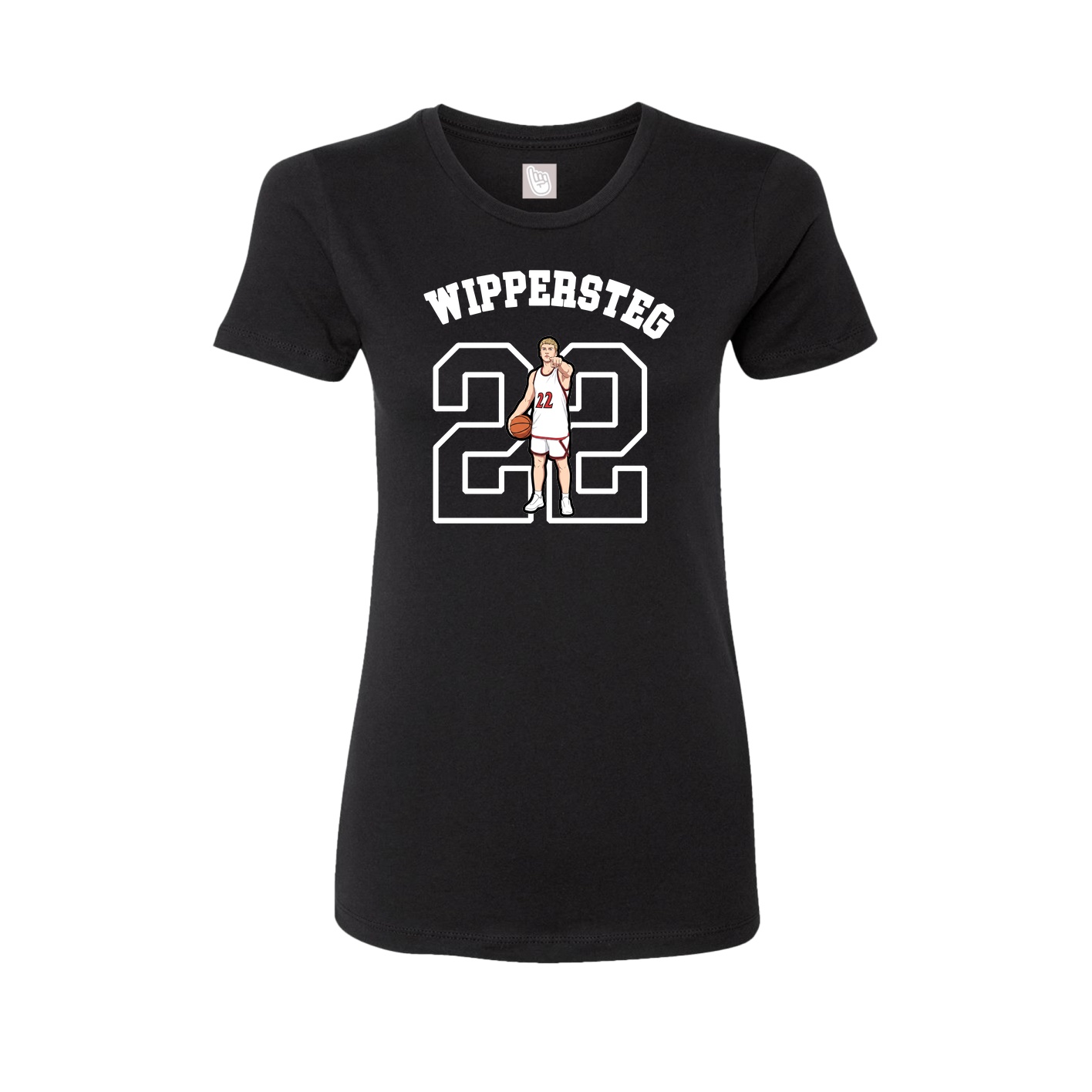 Fitted Women's Tee — Shirsey Arch in Black