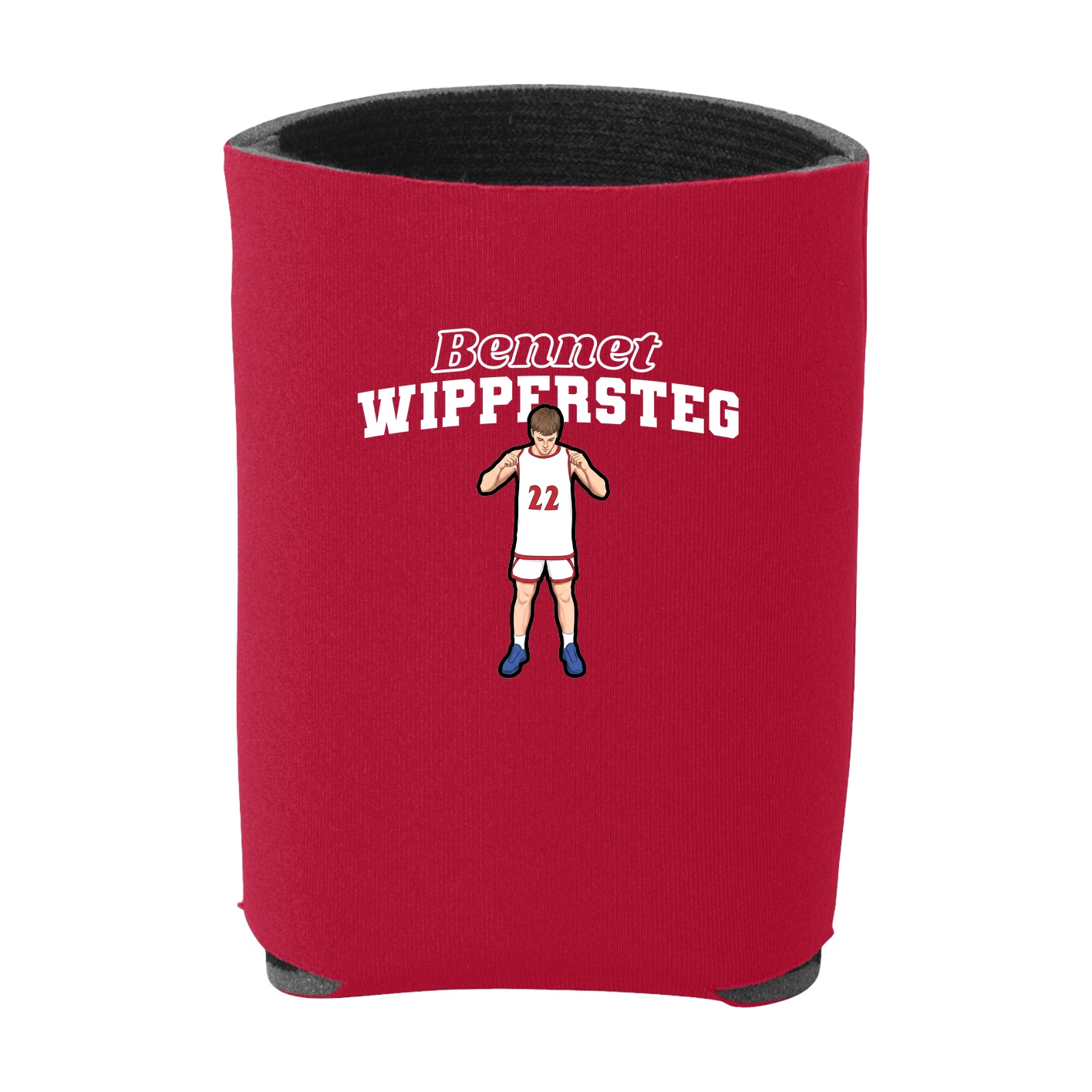 Can Holder — Name Arch in Red