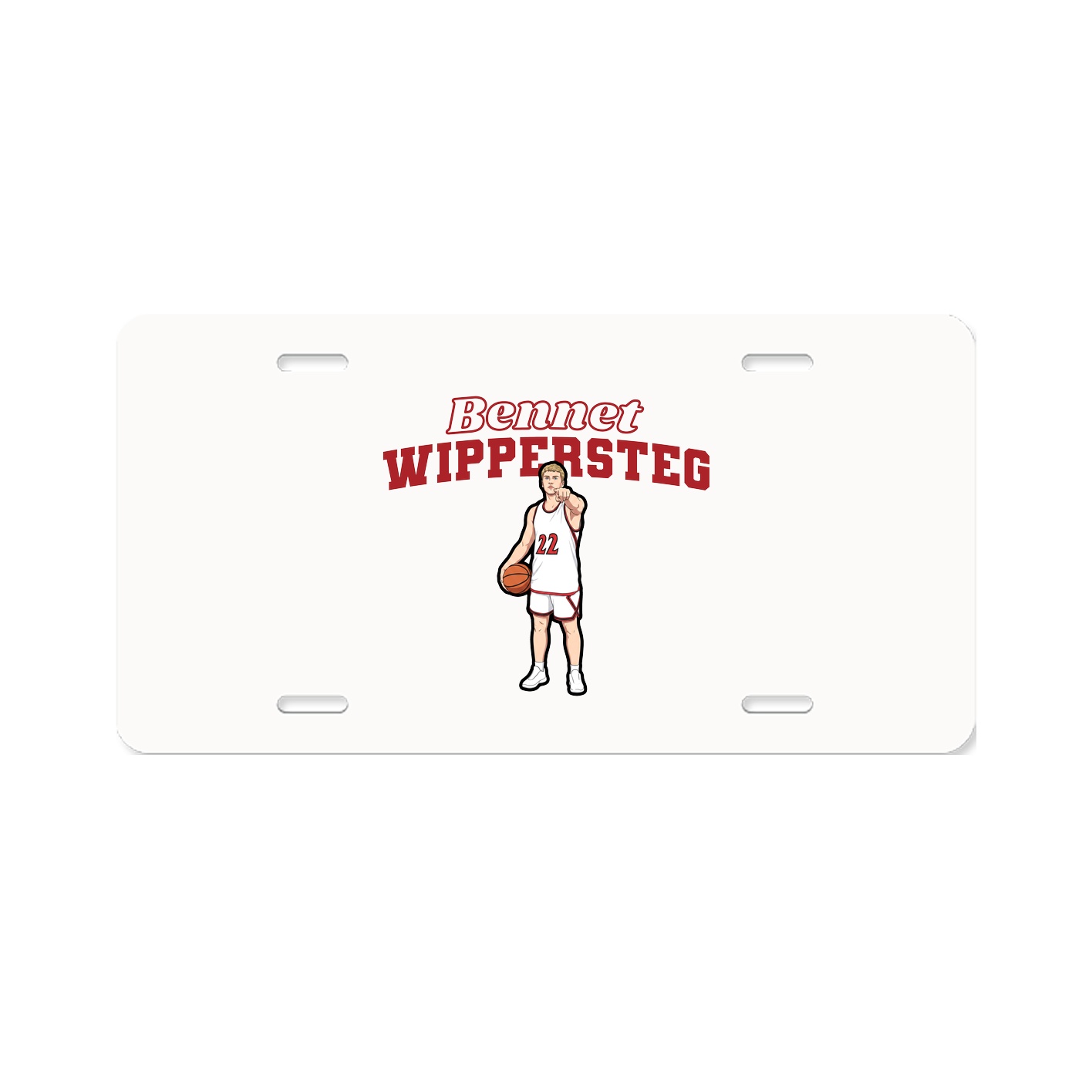 License Plate — Name Arch in Classic