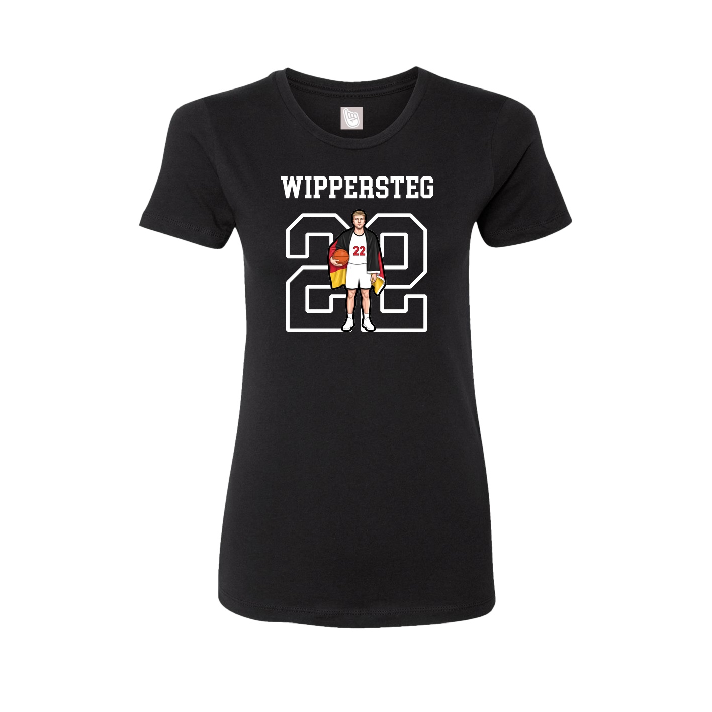 Fitted Women's Tee — Shirsey in Black