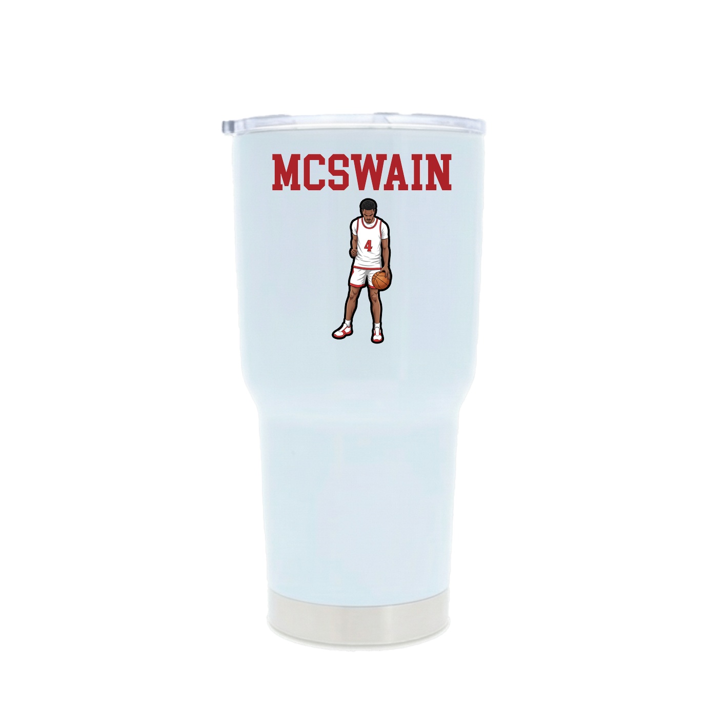 30oz Stainless Steel Tumbler — Shirsey in White