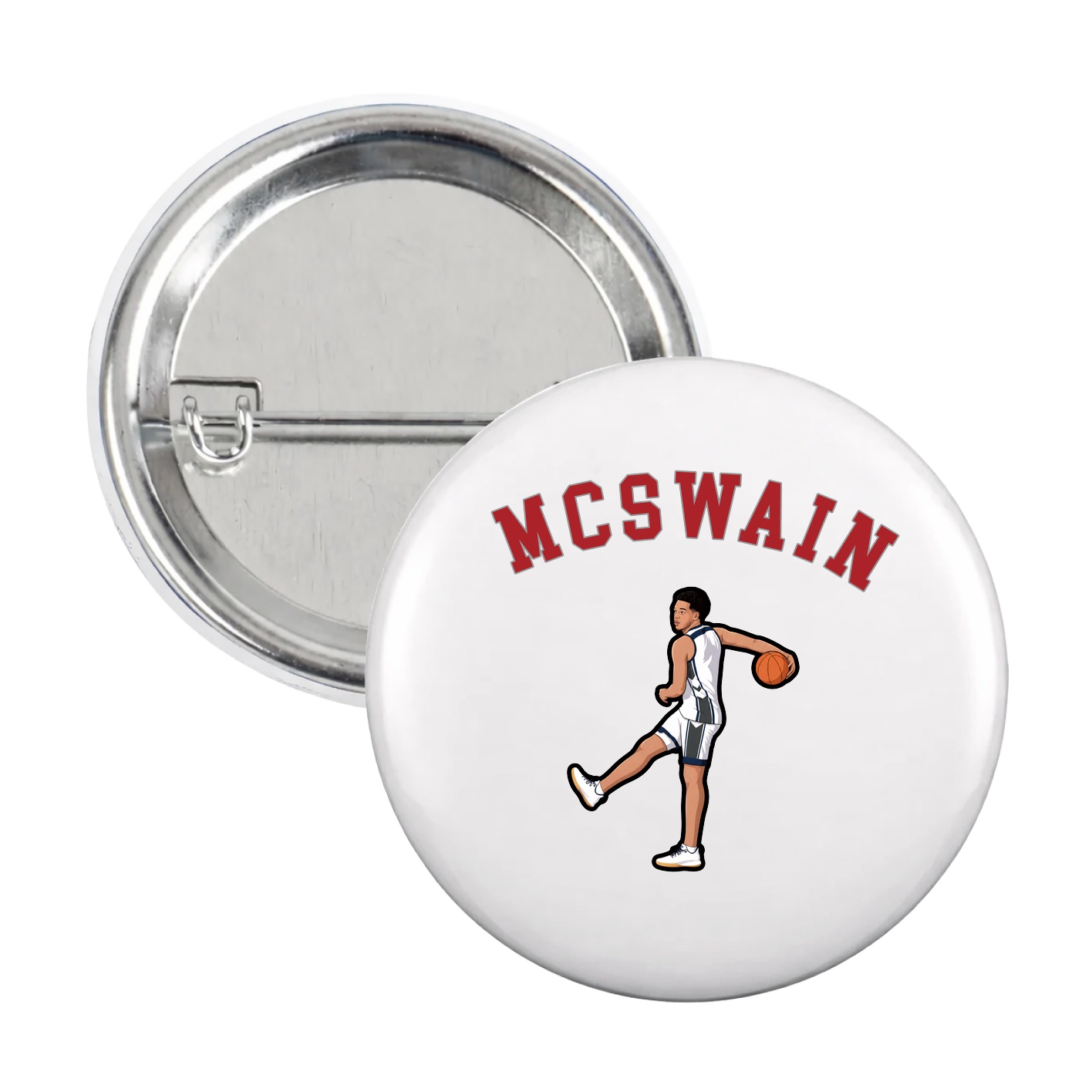 Game Day Button — Shirsey Arch in White
